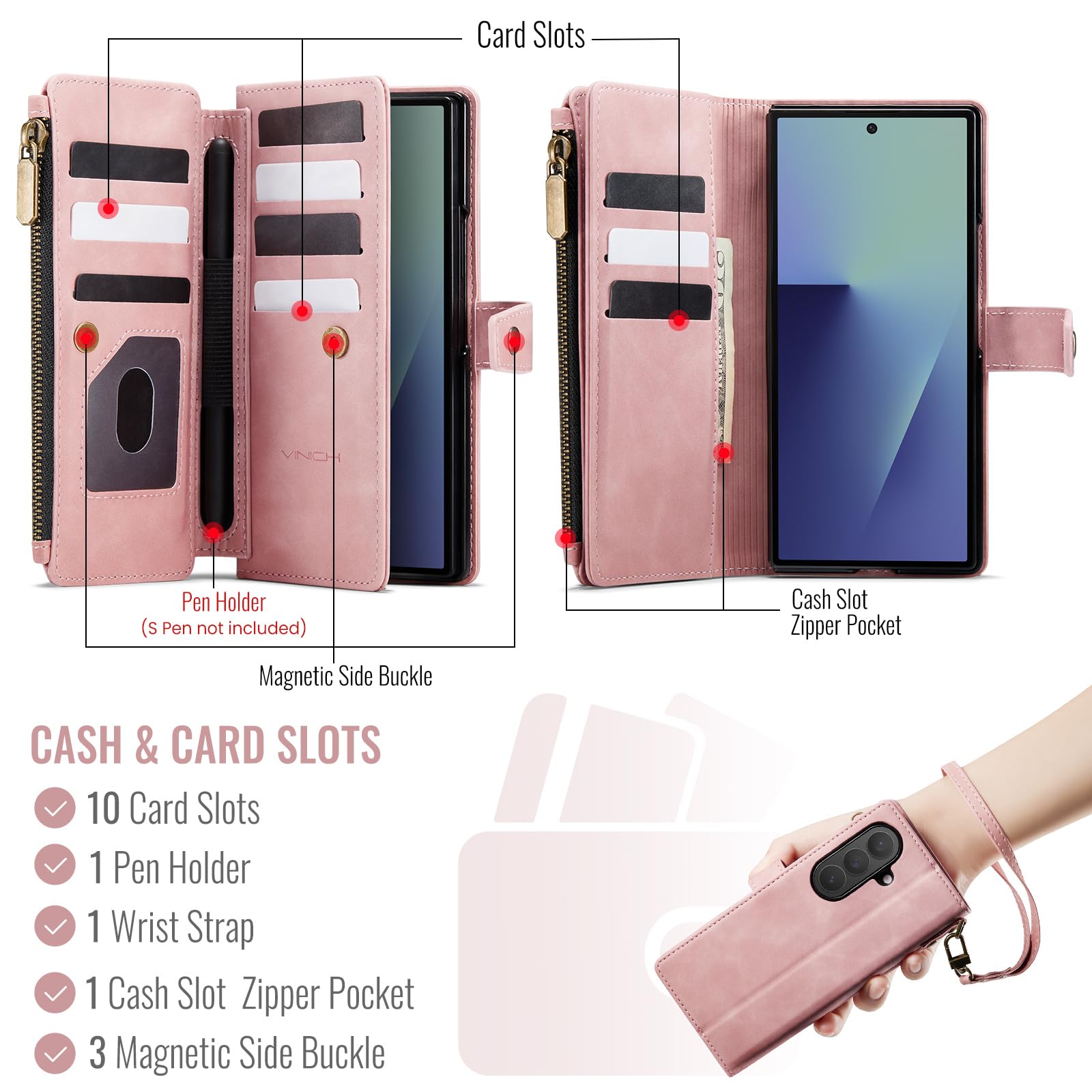 Samsung Galaxy Z Fold 7 - Rose Pink