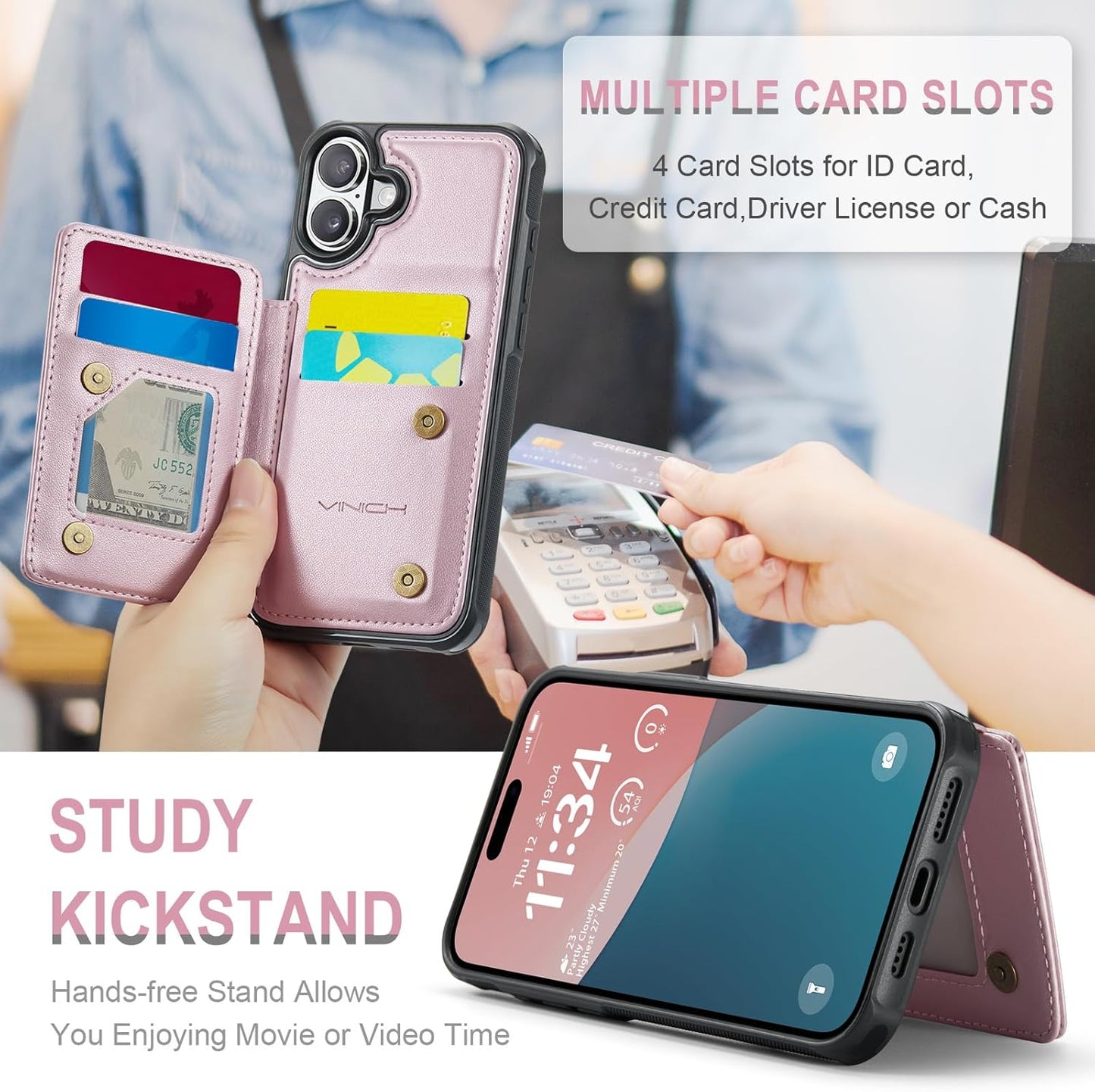 Vinich Apple iPhone 16 Plus - Rose Gold