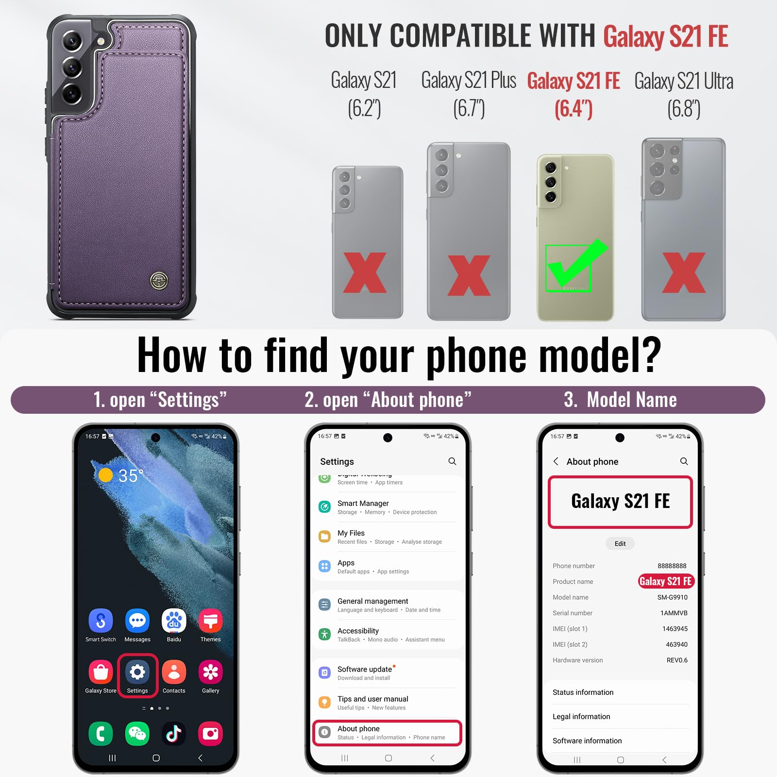Samsung Galaxy S21 FE - Purple