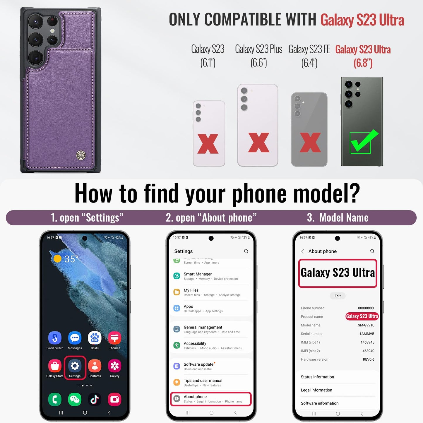 Samsung Galaxy S23 Ultra - Purple