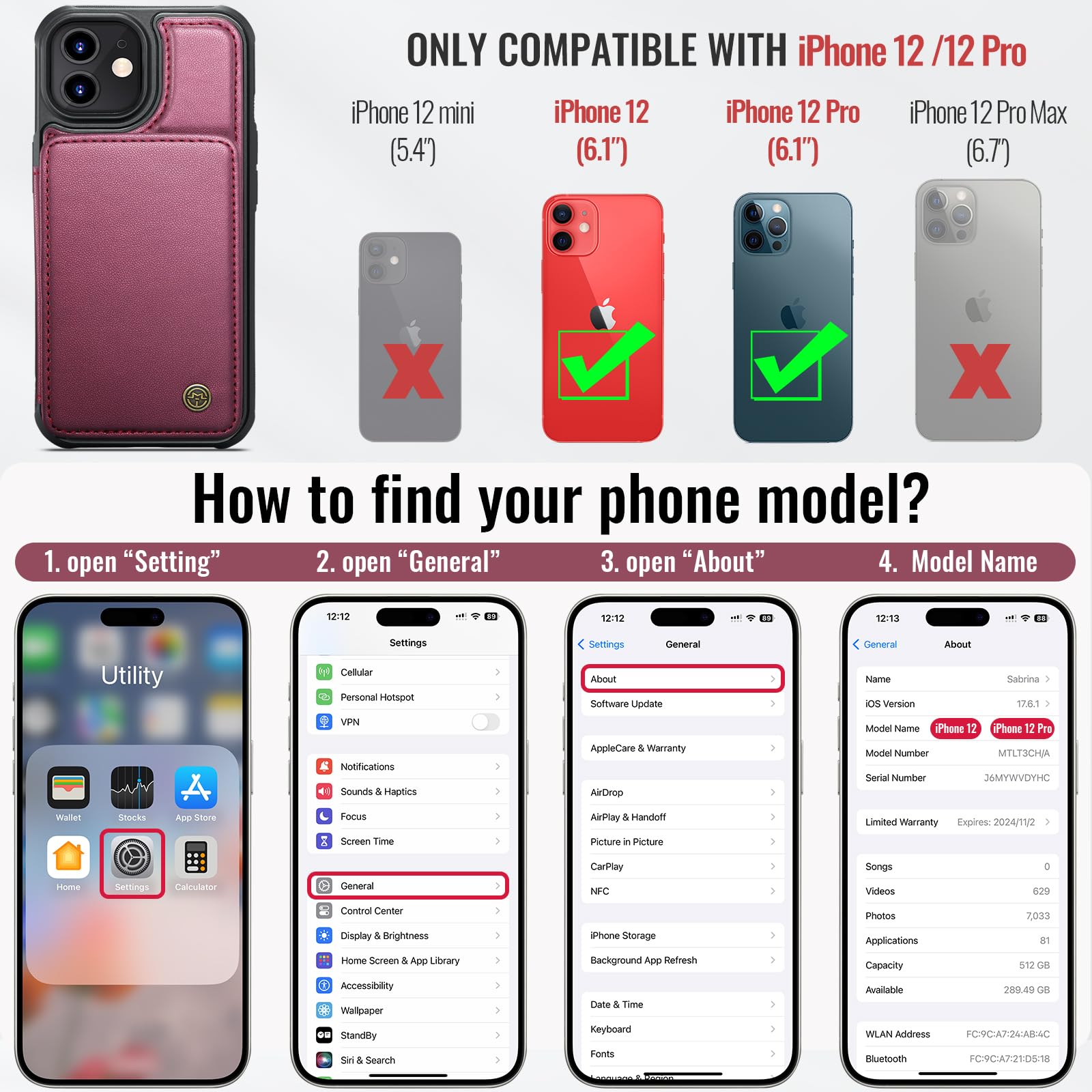 Apple iPhone 12 Pro - Wine Red