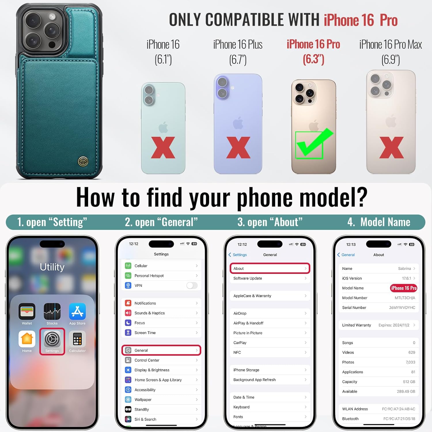 Vinich Apple iPhone 16 Pro - Bluish Green