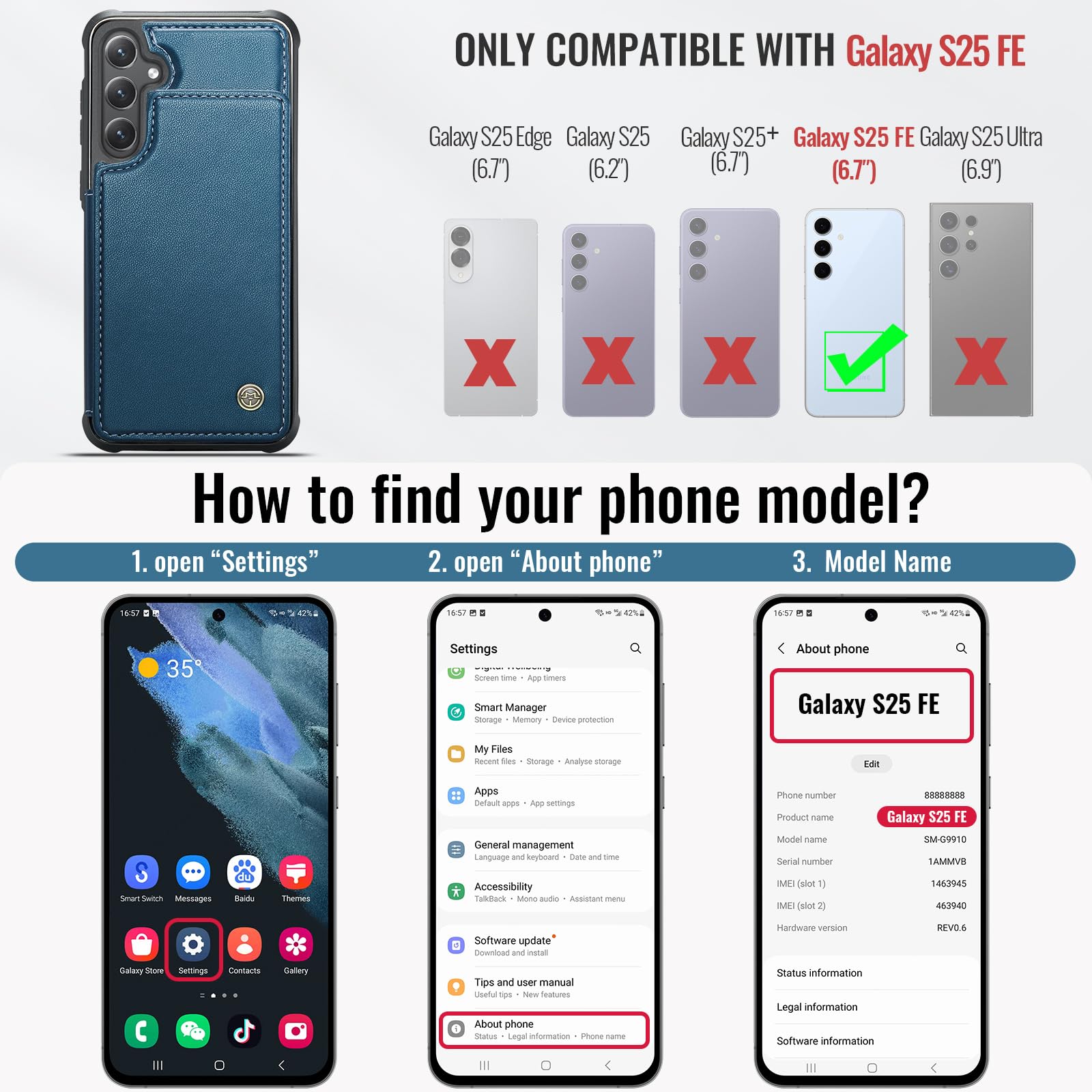 Samsung Galaxy S25 FE - Blue