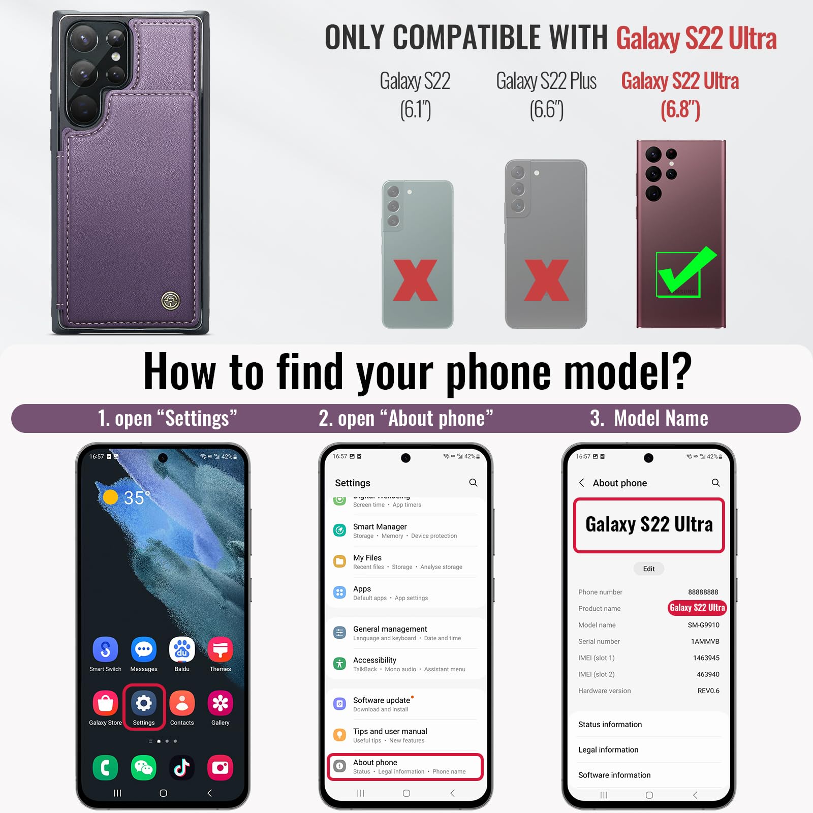 Samsung Galaxy S22 Ultra - Purple