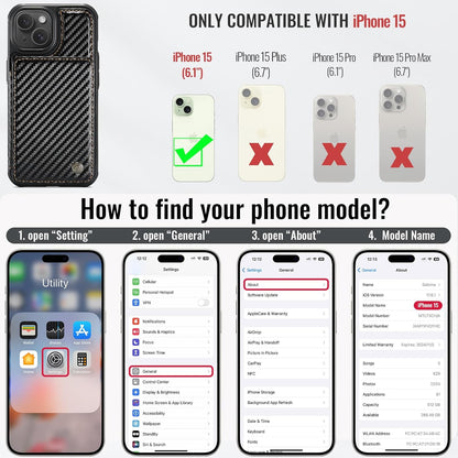 Vinich Apple iPhone 15 - Carbon Black