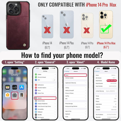 Vinich Apple iPhone 14 Pro Max - Burgundy