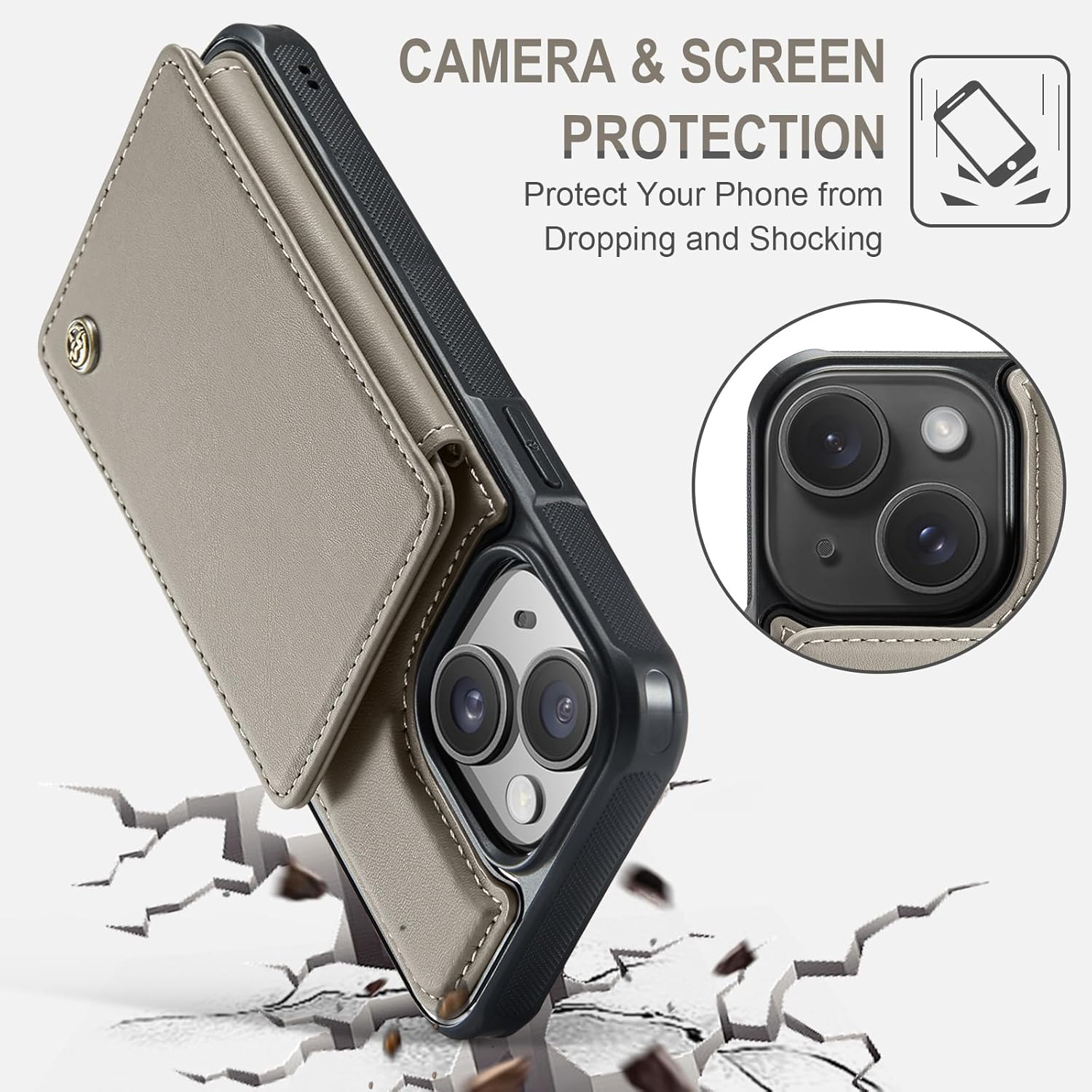 Vinich Apple iPhone 15 Plus - Gray