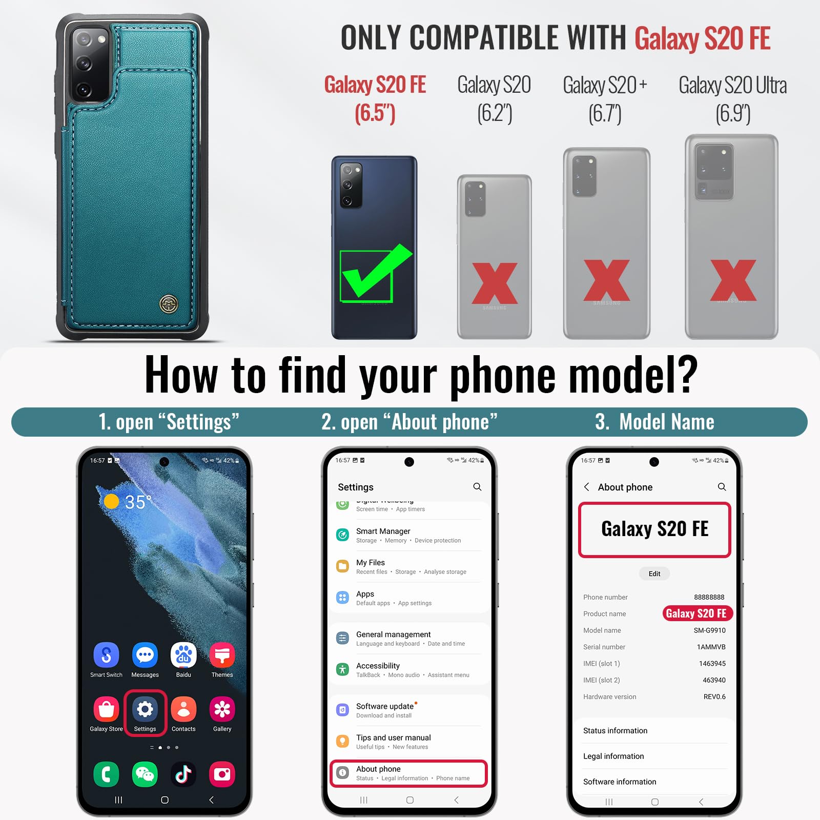 Samsung Galaxy S20 FE - Bluish Green