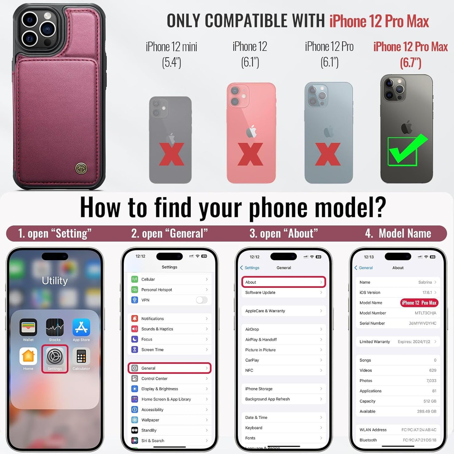 Apple iPhone 12 Pro Max - Wine Red