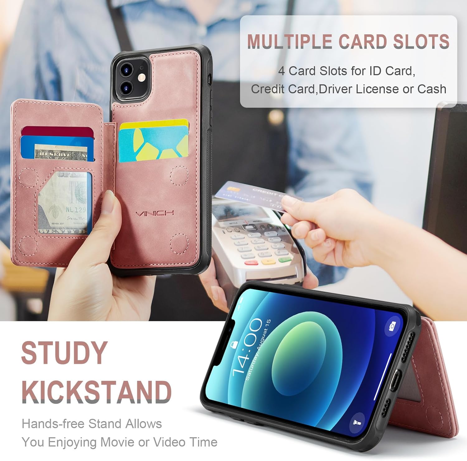 Vinich Apple iPhone 12 - Rose Pink