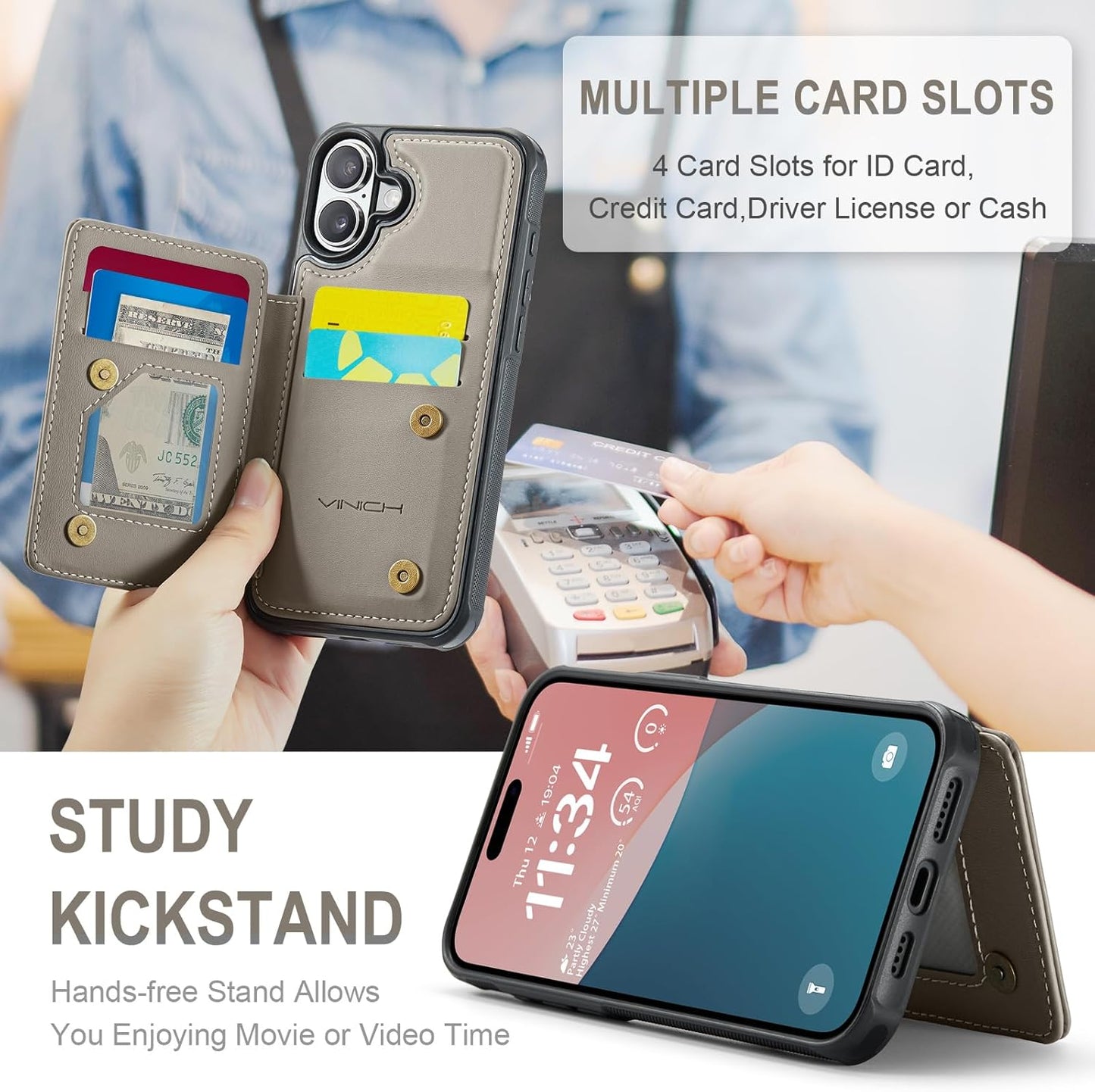 Vinich Apple iPhone 16 Plus - Gray