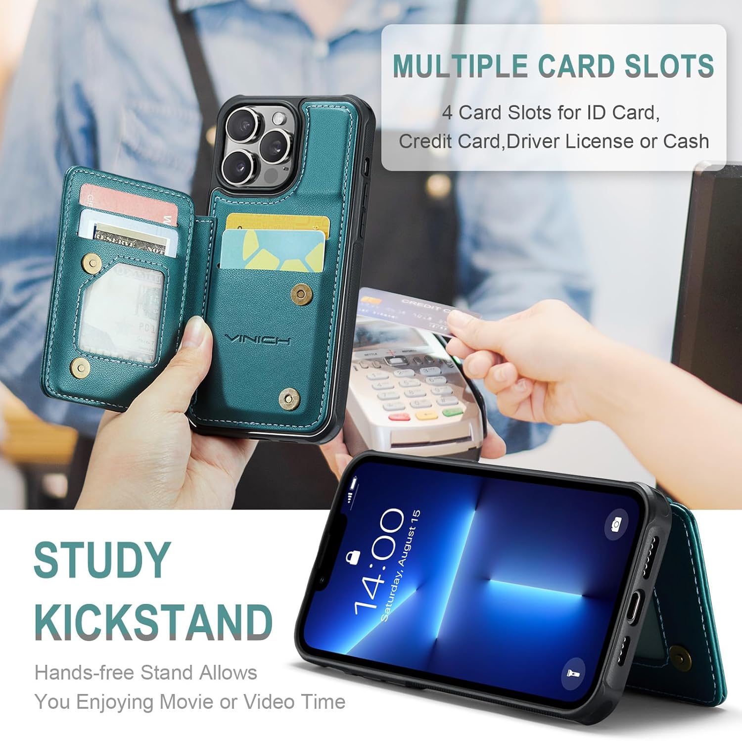Vinich Apple iPhone 13 Pro Max - Bluish Green