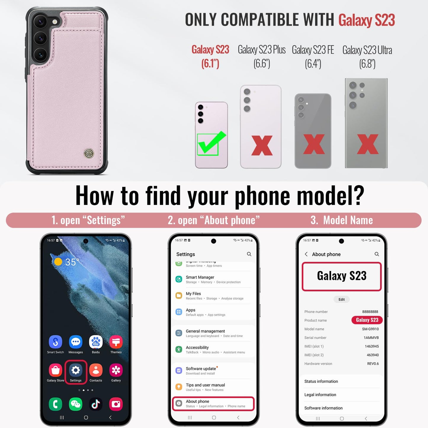 Samsung Galaxy S23 - Pink