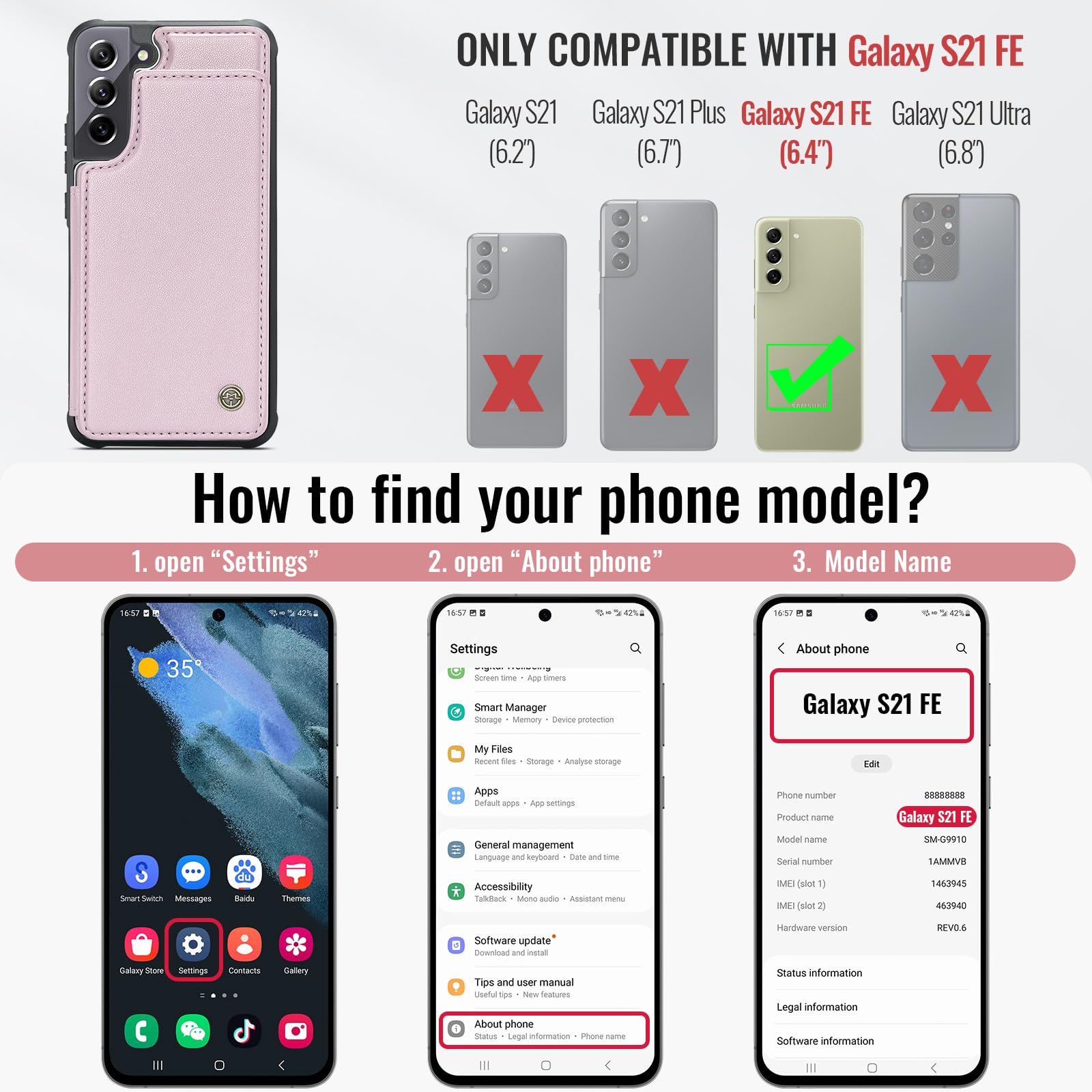 Samsung Galaxy S21 FE - Pink