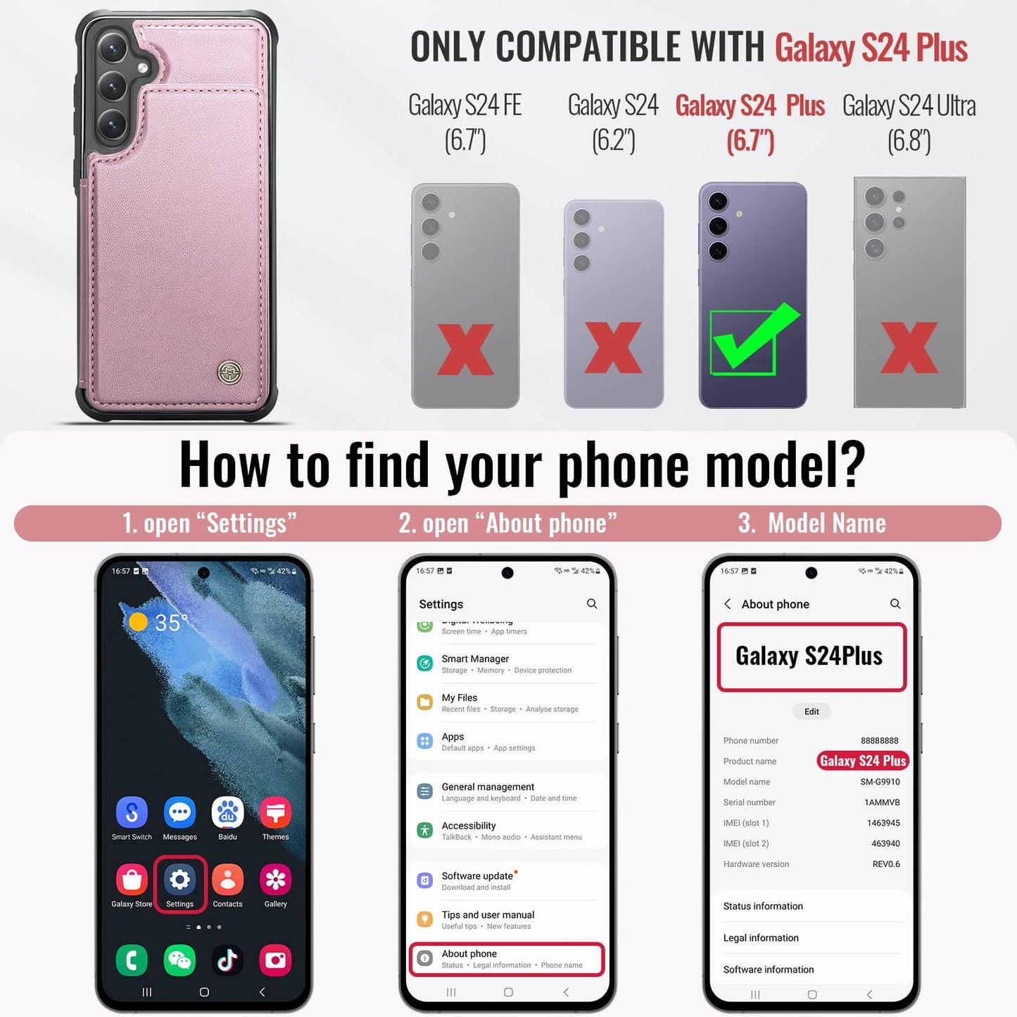 Samsung Galaxy S24 Plus - Pink