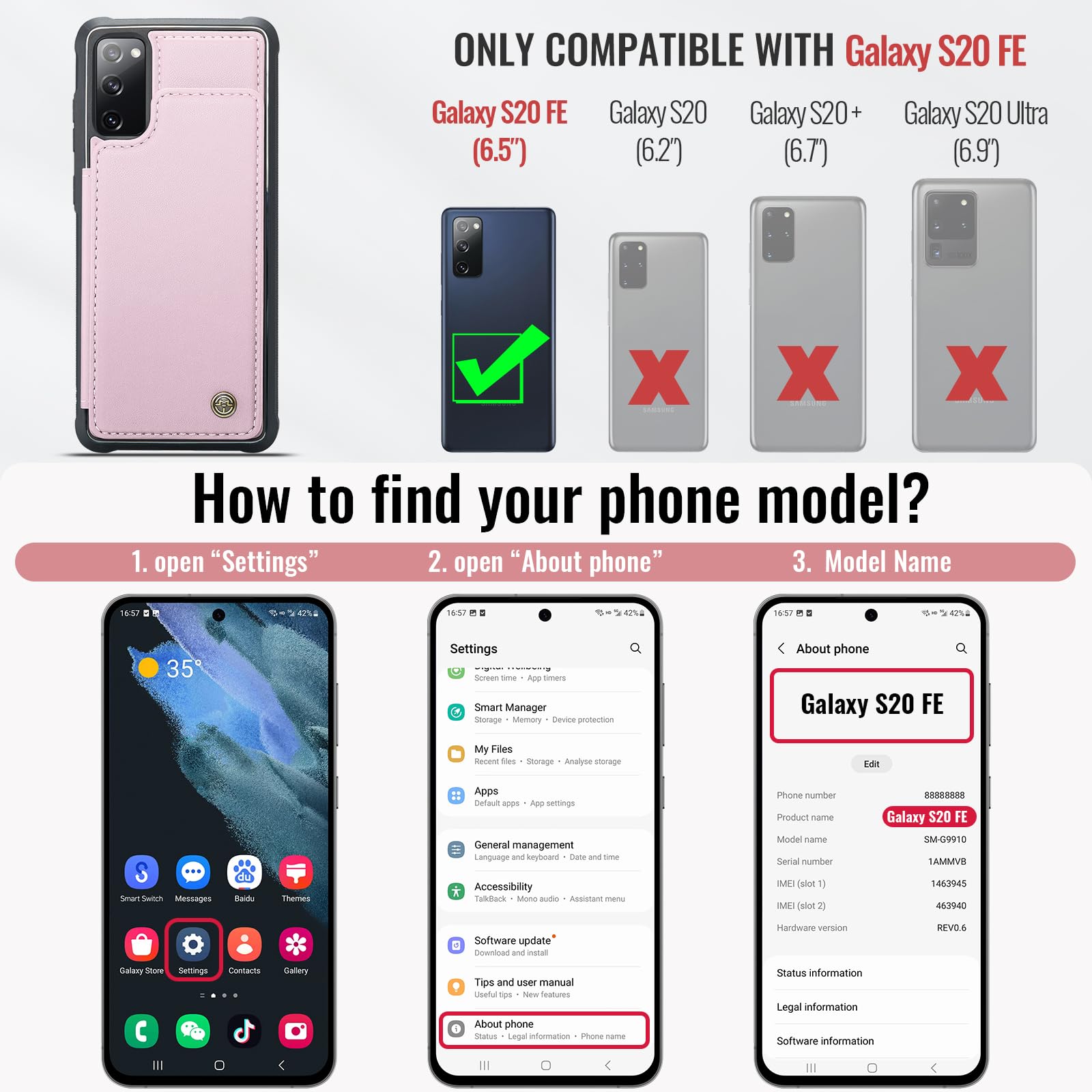 Samsung Galaxy S20 FE - Rose Gold