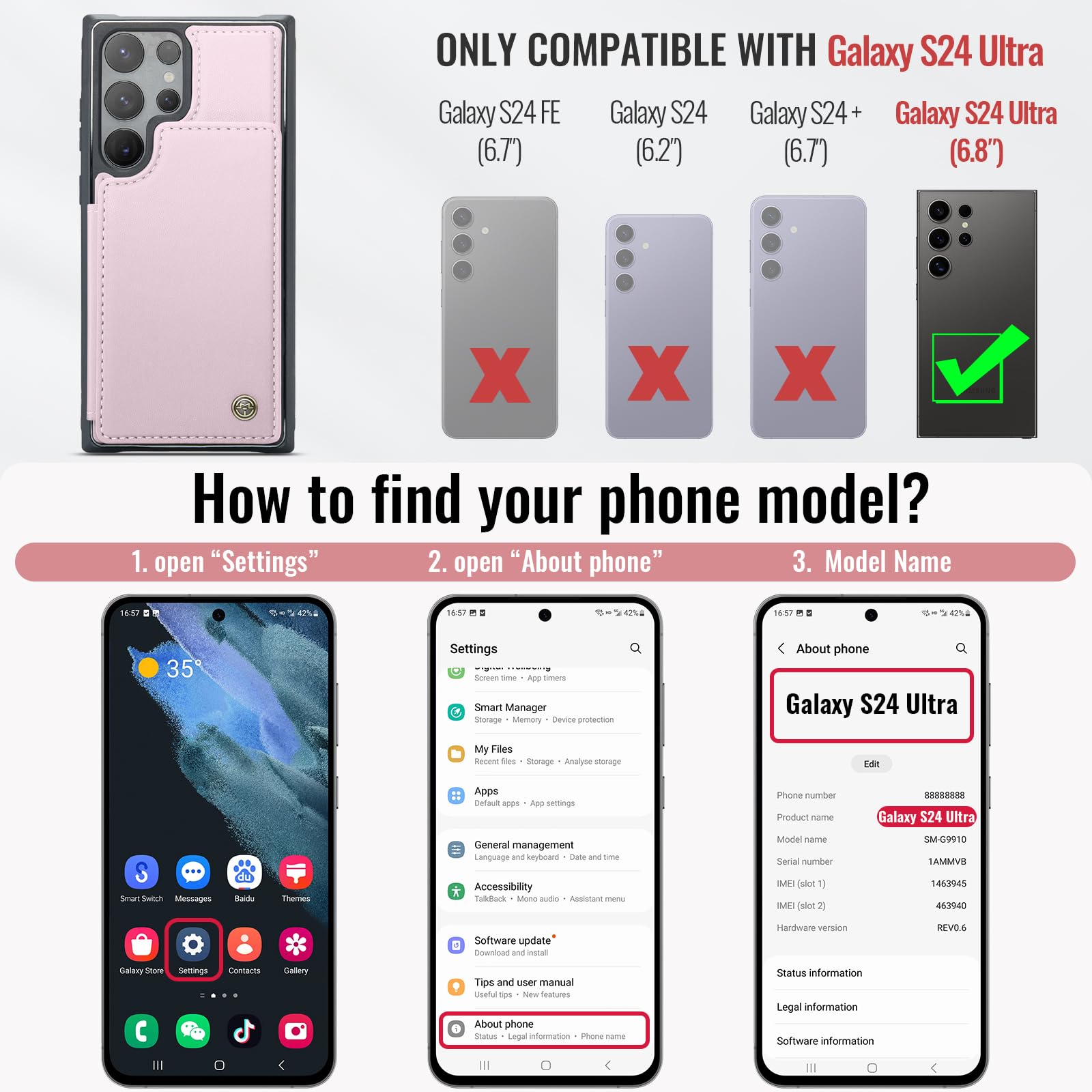 Samsung Galaxy S24 Ultra - Pink