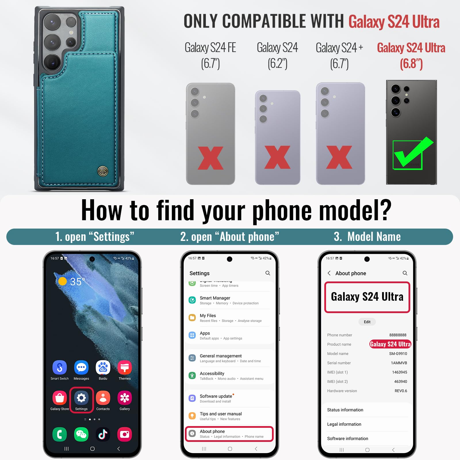 Samsung Galaxy S24 Ultra - Bluish Green