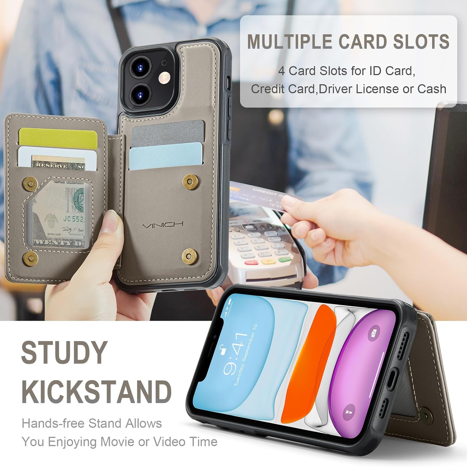 Vinich Apple iPhone 15 - Gray