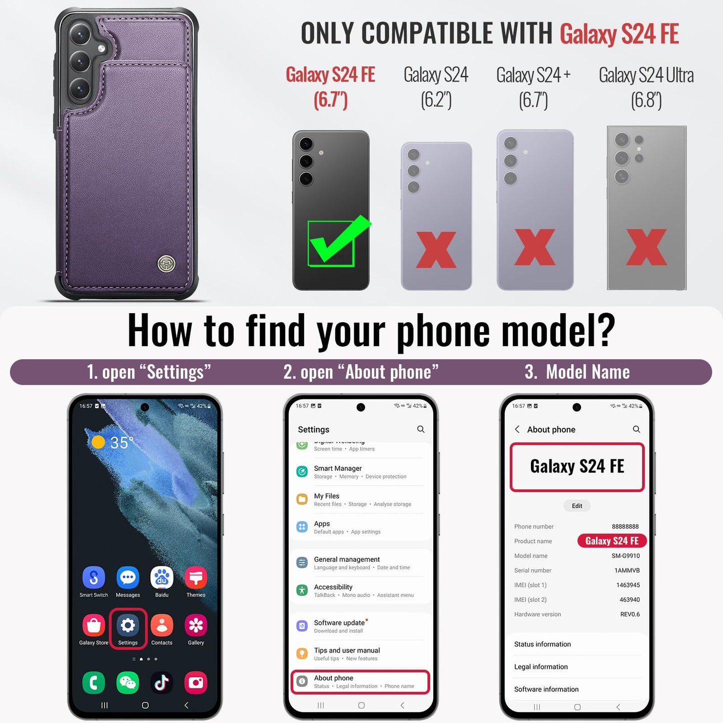 Samsung Galaxy S24 FE - Purple