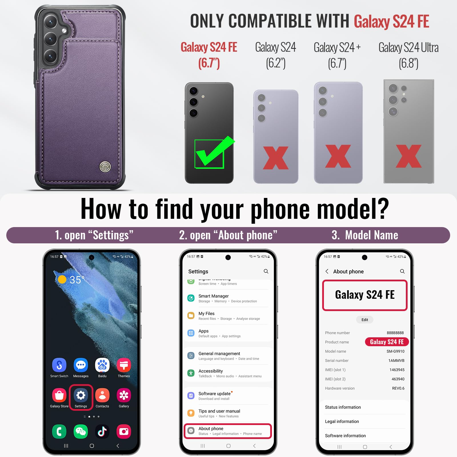 Samsung Galaxy S24 FE - Purple