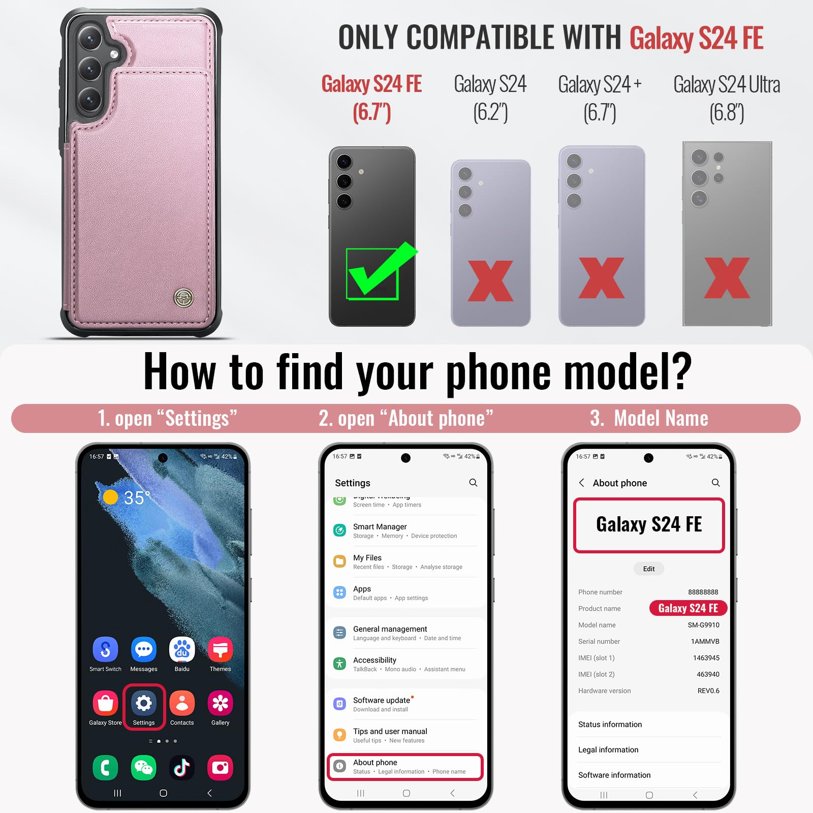 Samsung Galaxy S24 FE - Pink