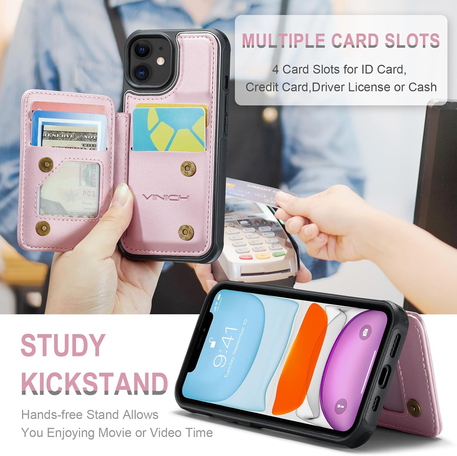Vinich Apple iPhone 11 - Rose Gold