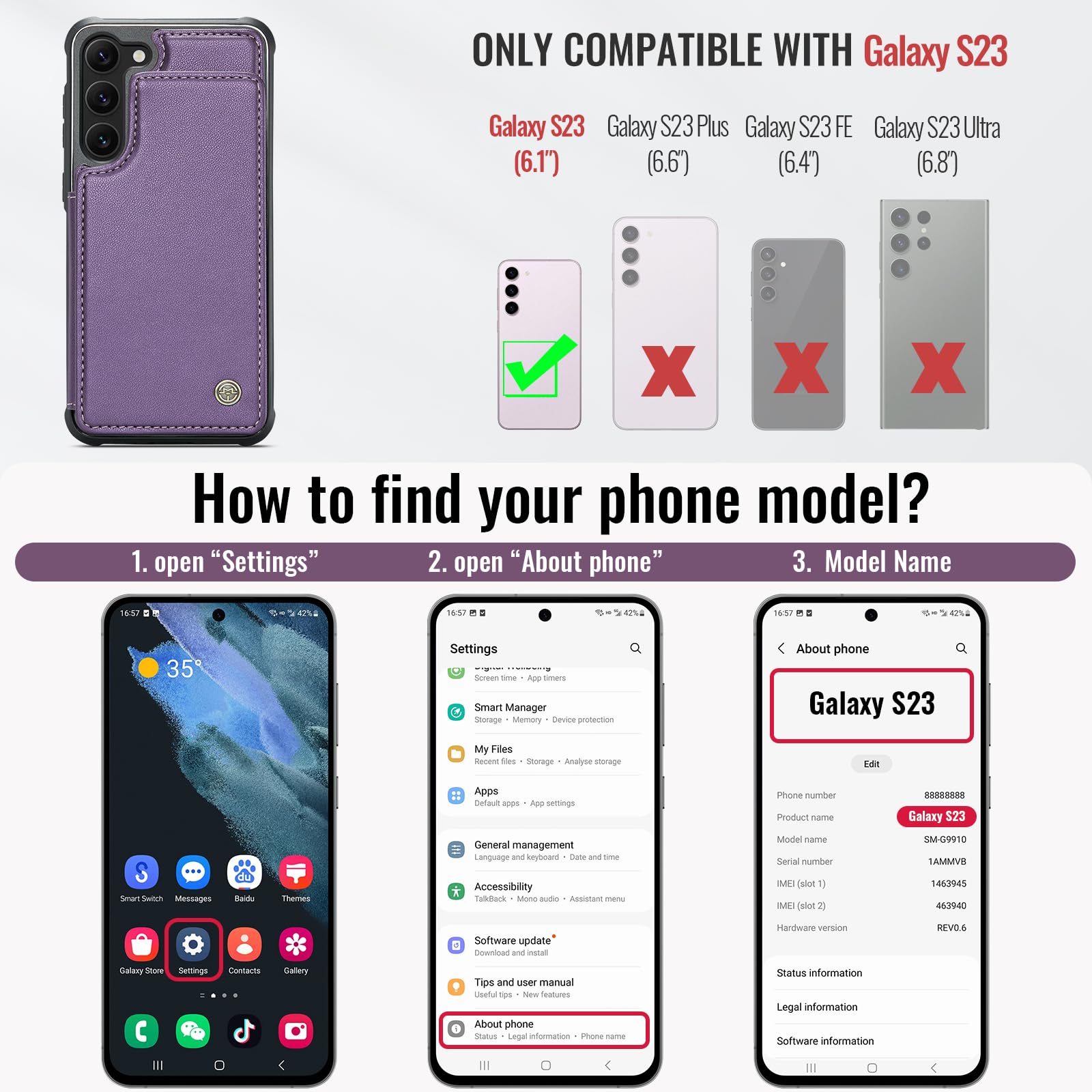 Samsung Galaxy S23 - Purple