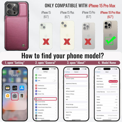 Vinich Apple iPhone 15 Pro Max - Wine Red