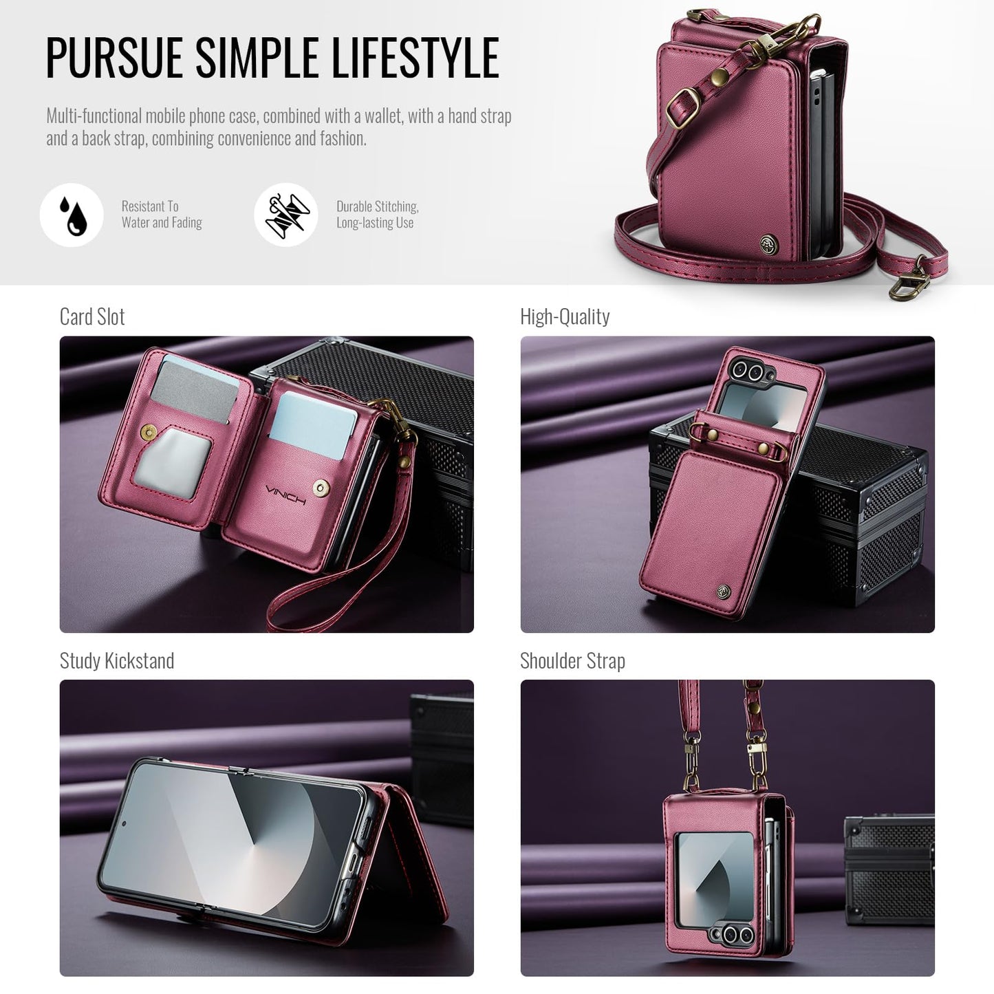Samsung Galaxy Z Flip 6 - Wine Red