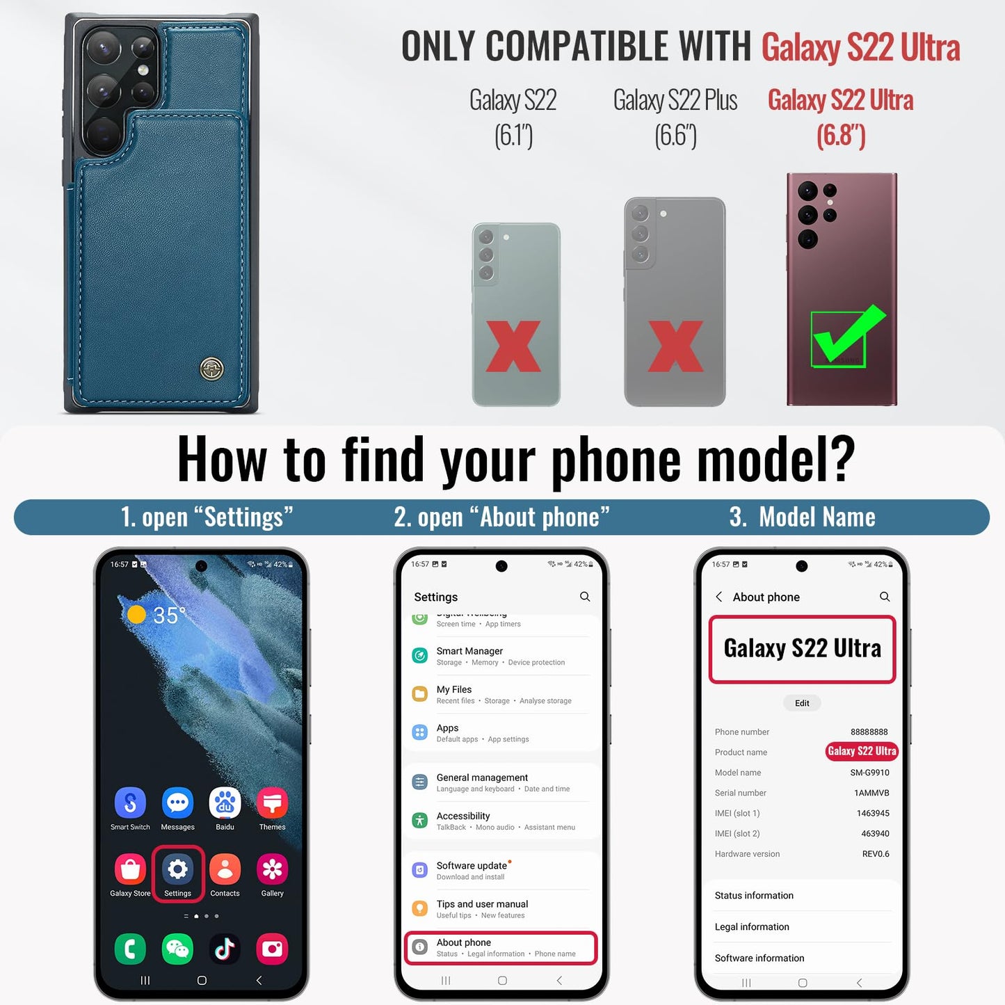 Samsung Galaxy S22 Ultra - Blue