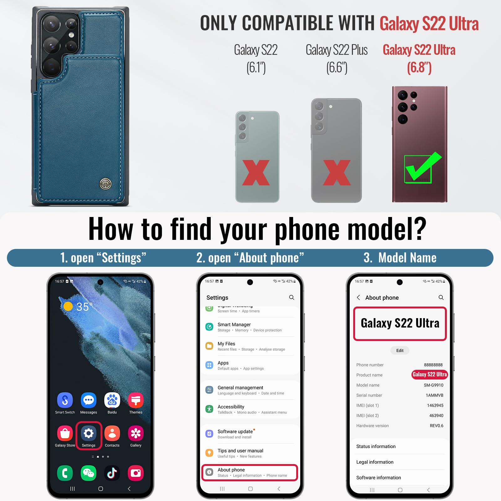 Samsung Galaxy S22 Ultra - Blue