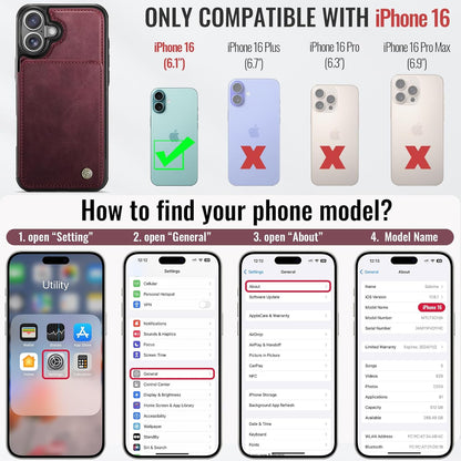 Vinich Apple iPhone 16 - Burgundy