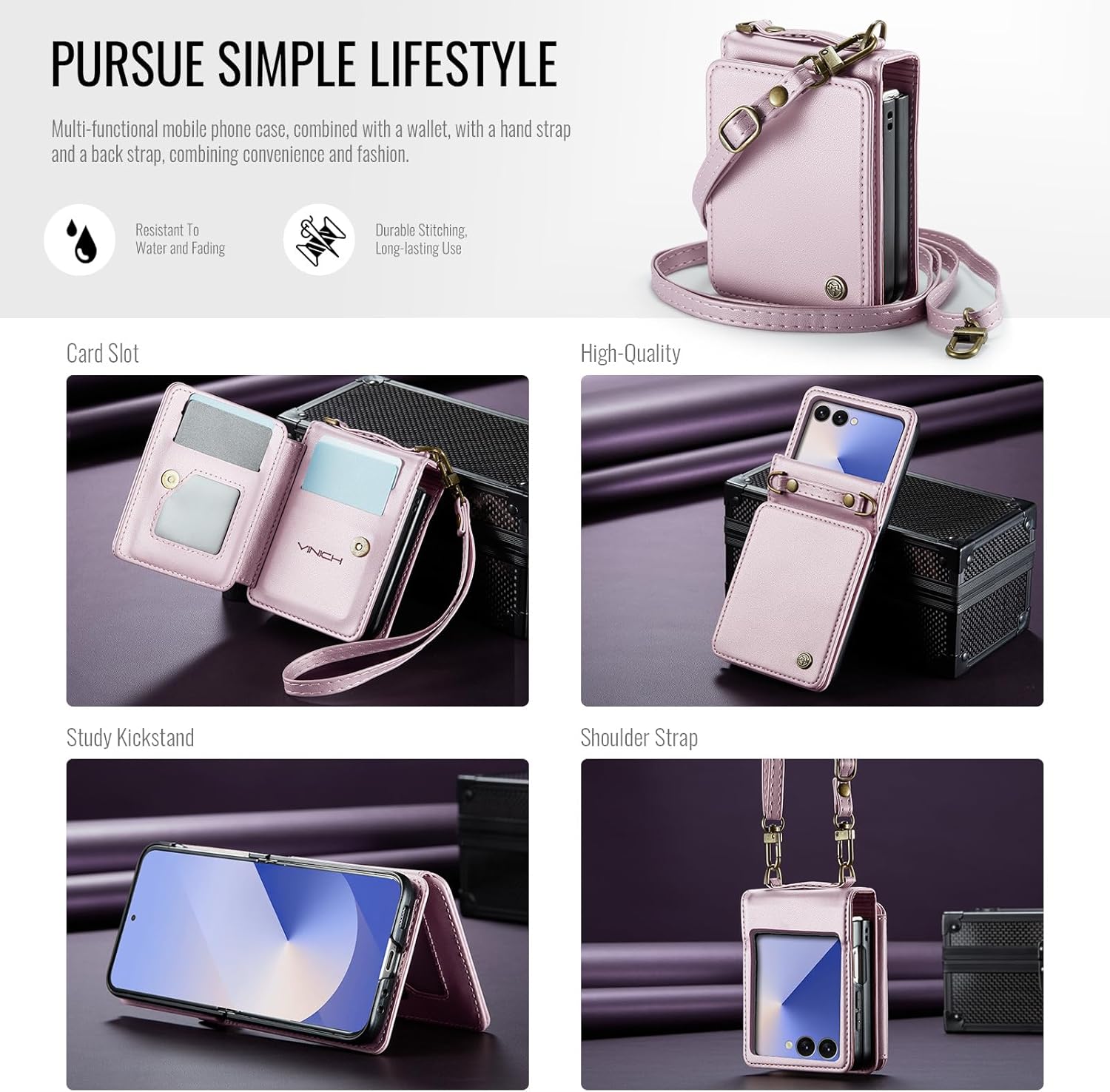 Vinich Samsung Galaxy Z Flip 7 - Rose Gold