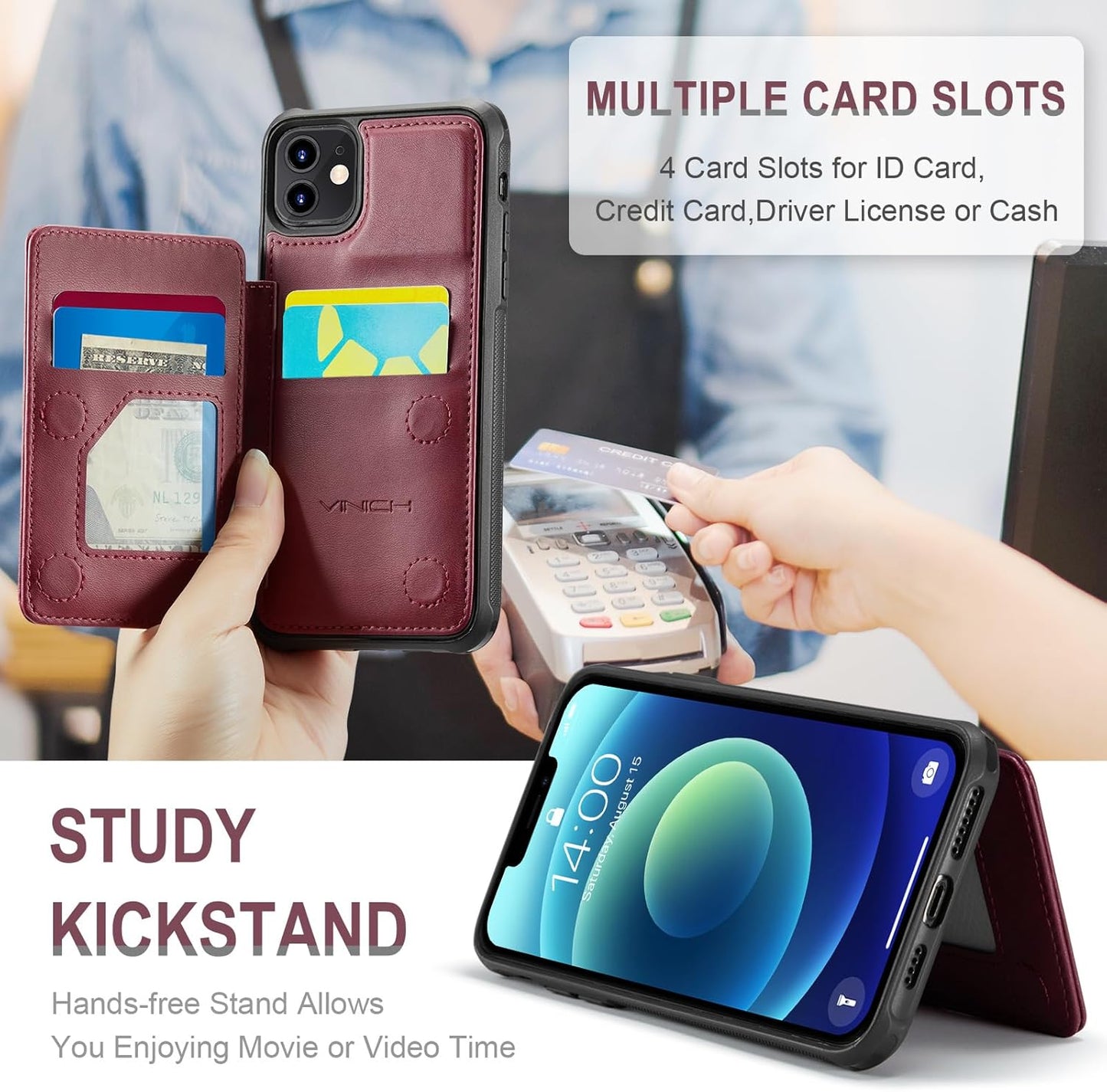 Vinich Apple iPhone 15 Pro - Burgundy