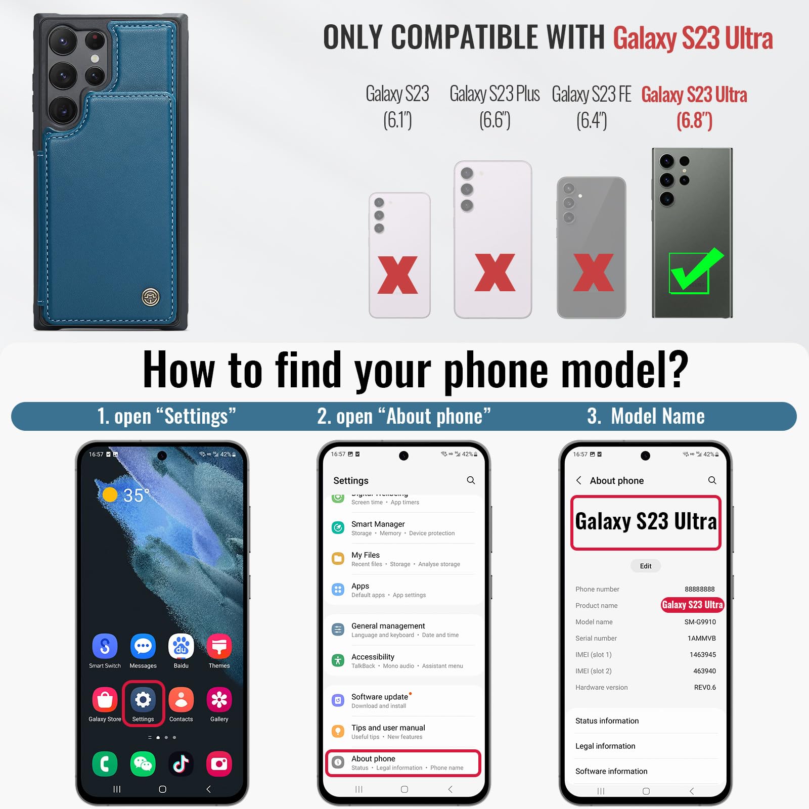 Samsung Galaxy S23 Ultra - Blue