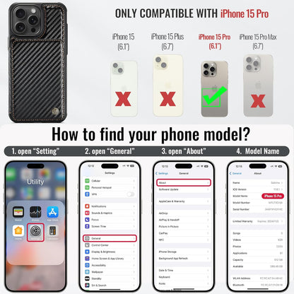 Vinich Apple iPhone 15 Pro - Carbon Black