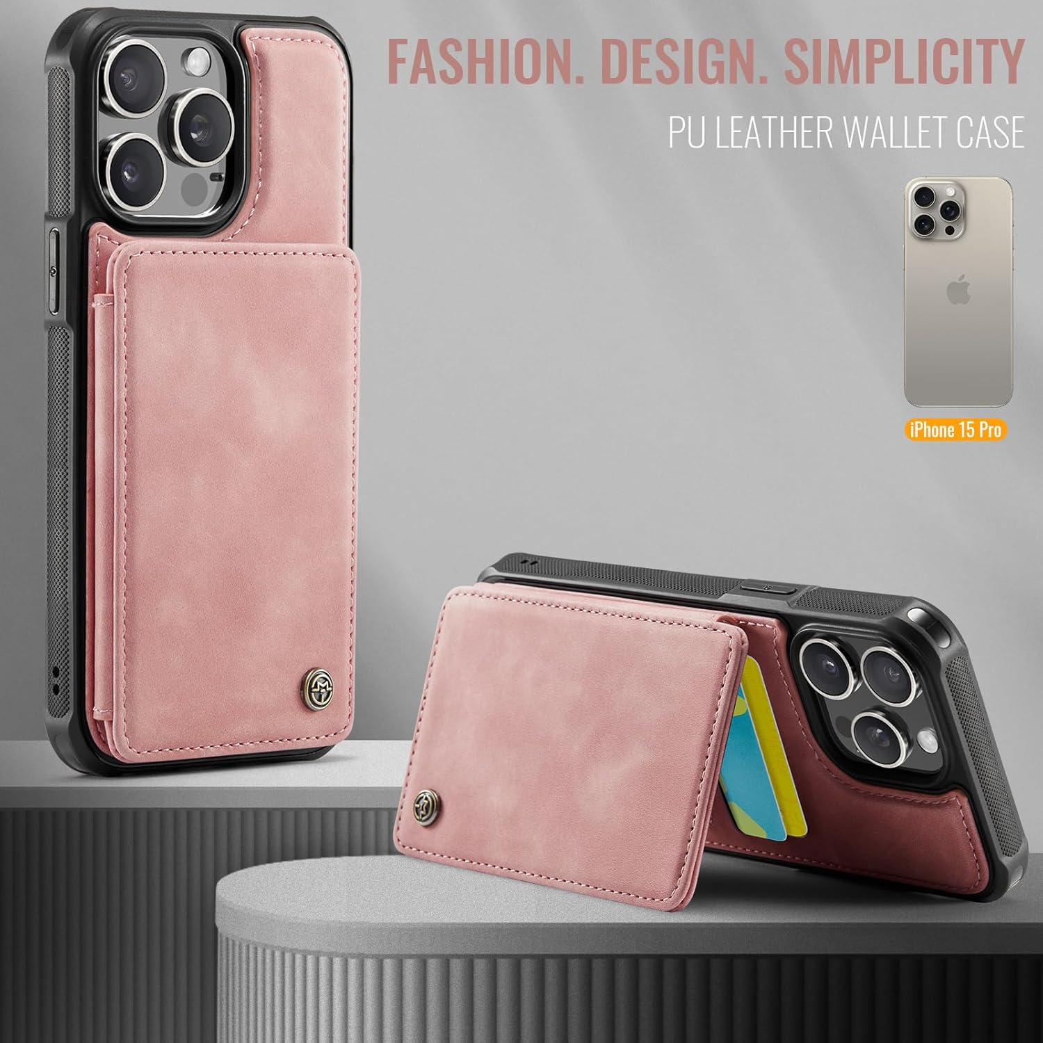 Vinich Apple iPhone 15 Pro - Rose Pink