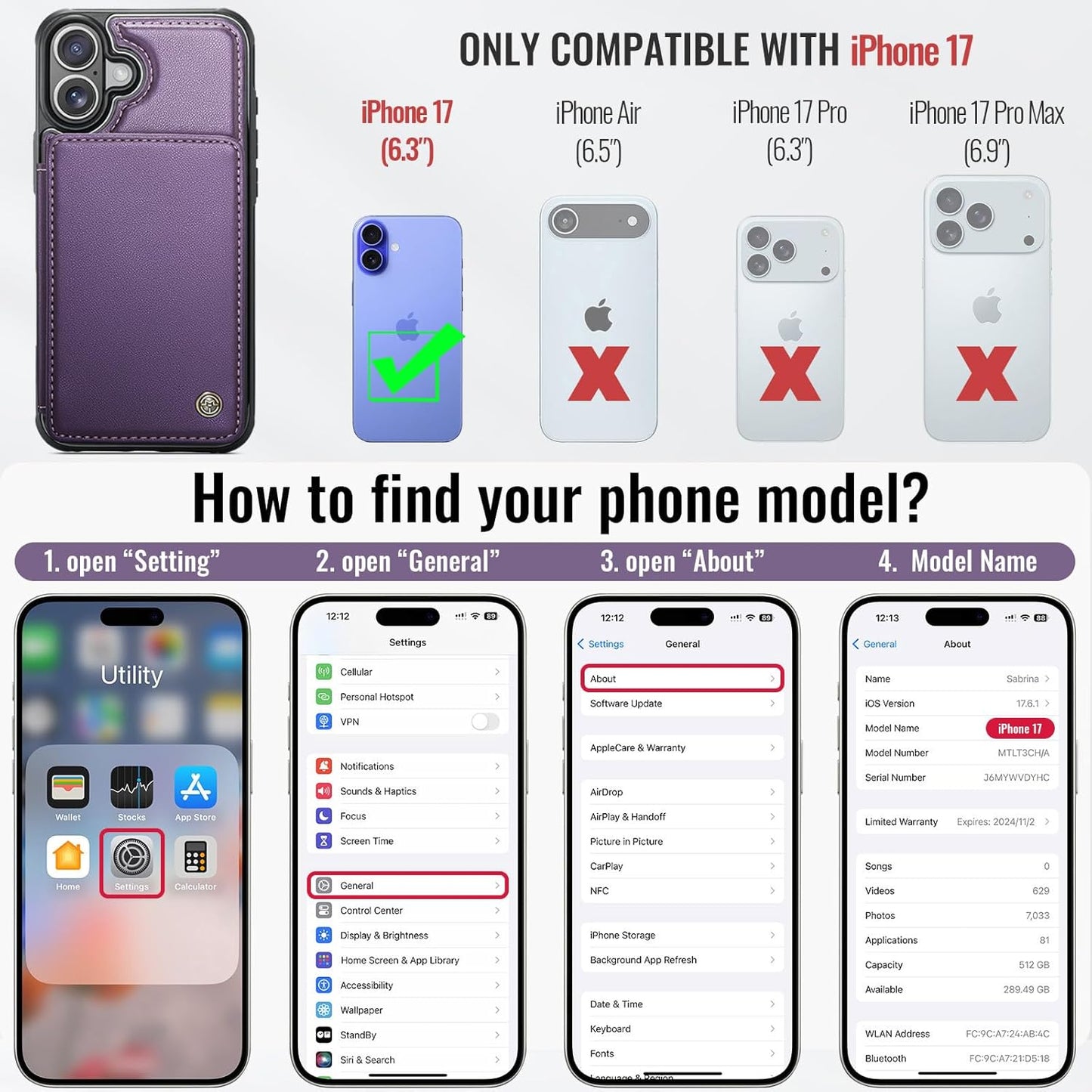 Vinich Apple iPhone 17 - Purple