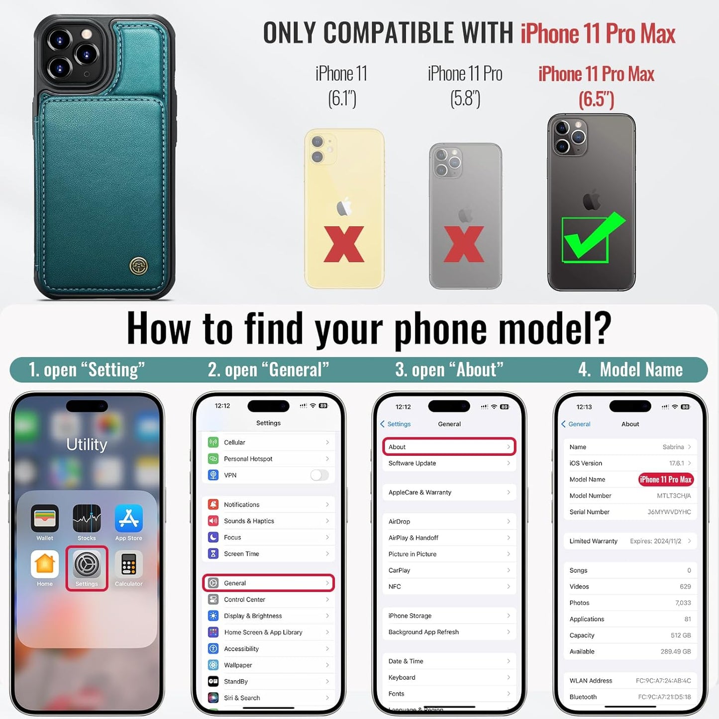 Vinich Apple iPhone 11 Pro Max - Bluish Green