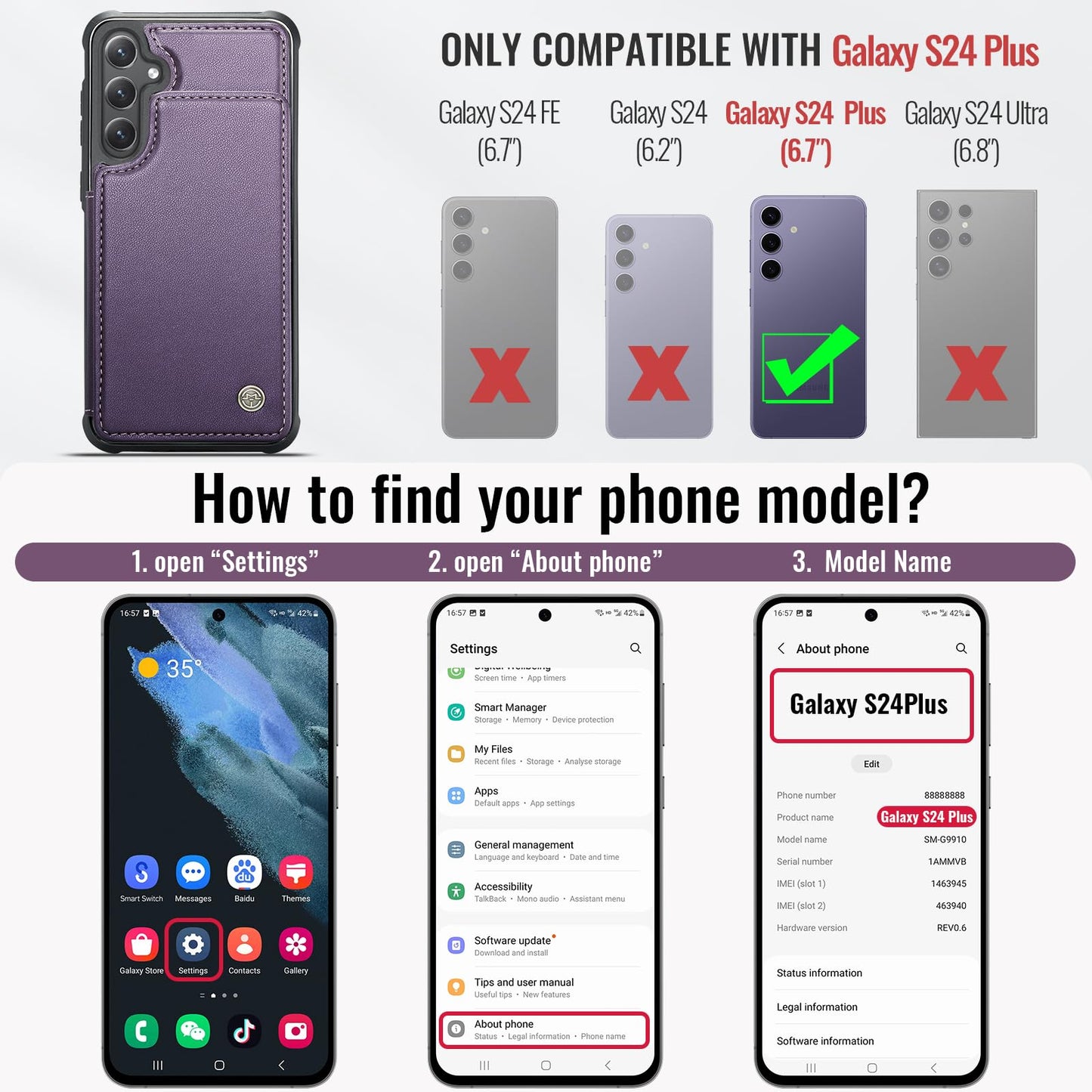 Samsung Galaxy S24 Plus - Purple