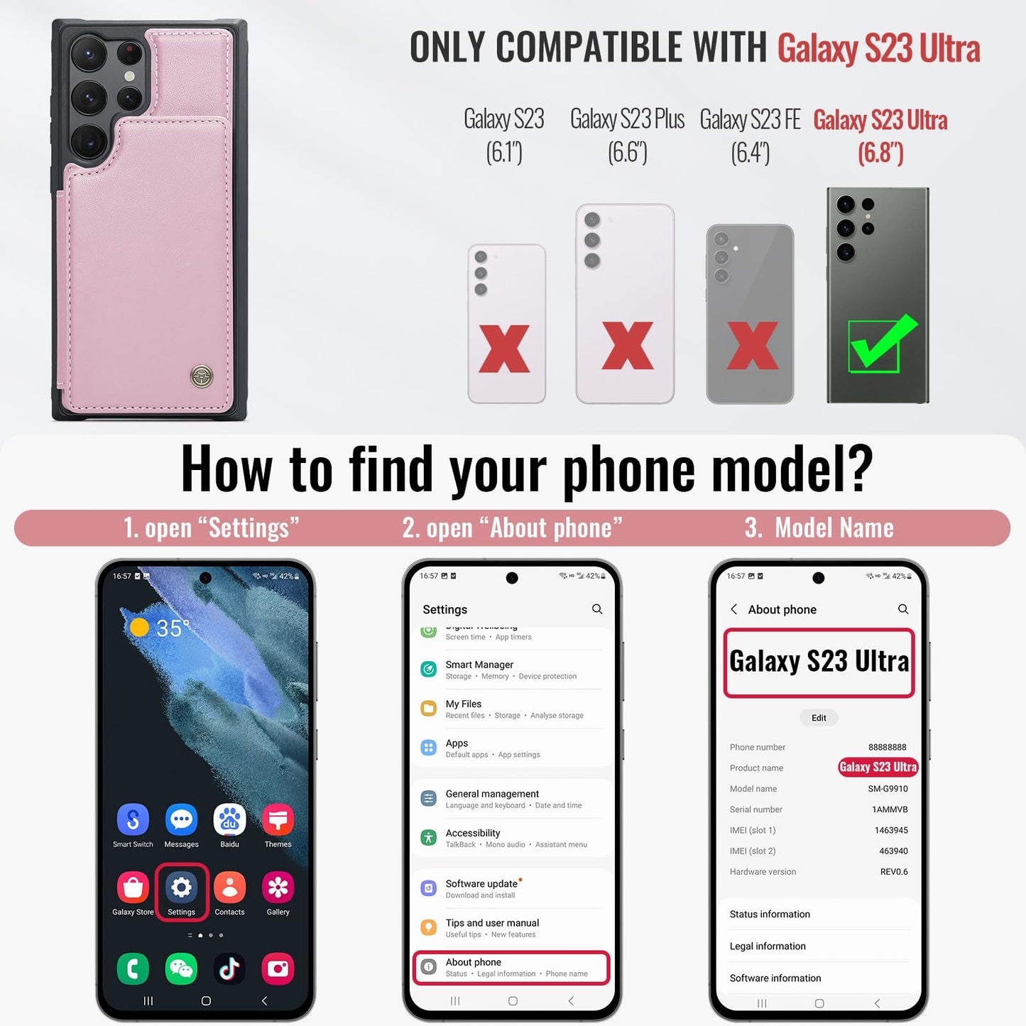 Samsung Galaxy S23 Ultra - Pink