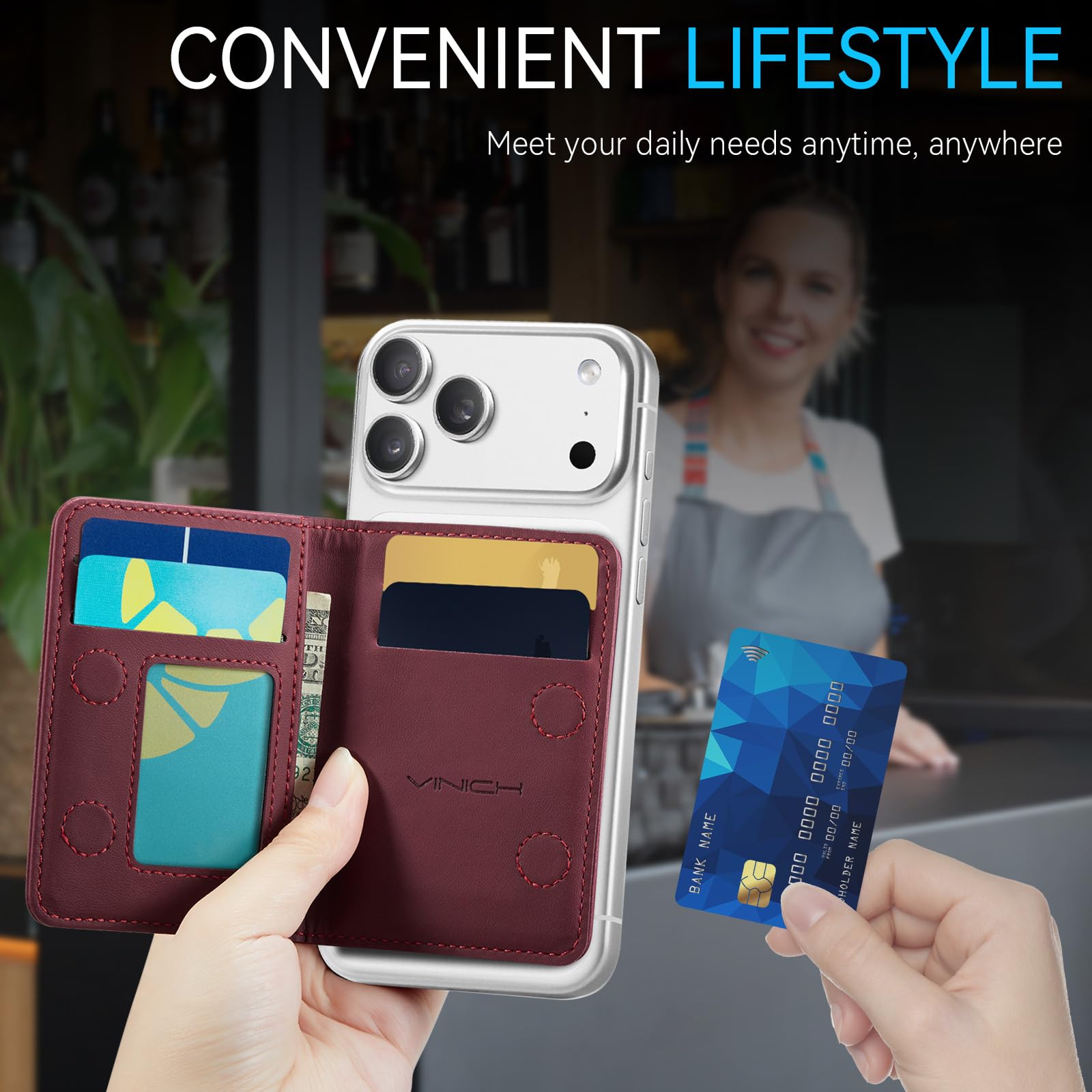 Magsafe Wallet - Burgundy
