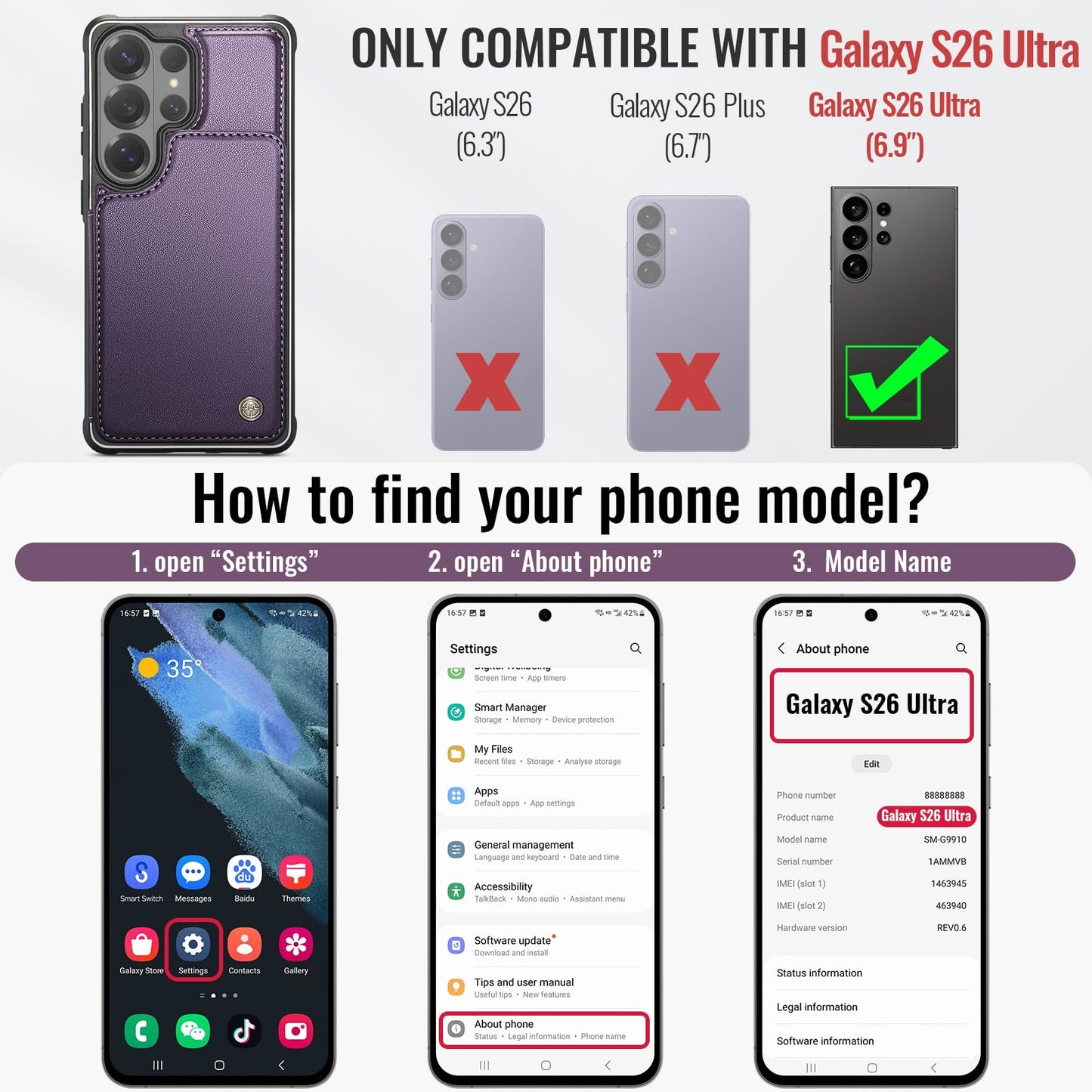 Samsung Galaxy S26 Ultra - Purple