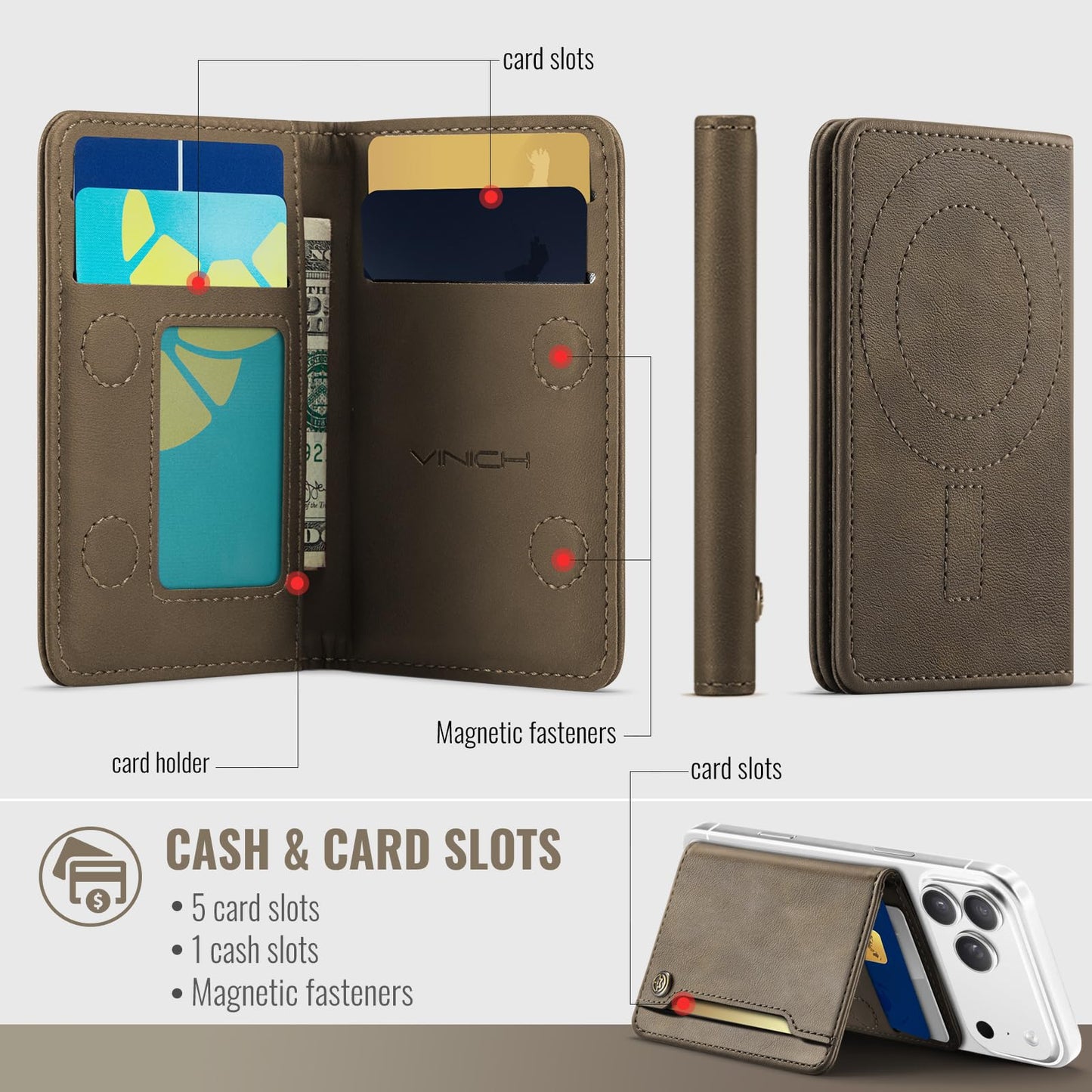 Magsafe Wallet - Vintage Brown