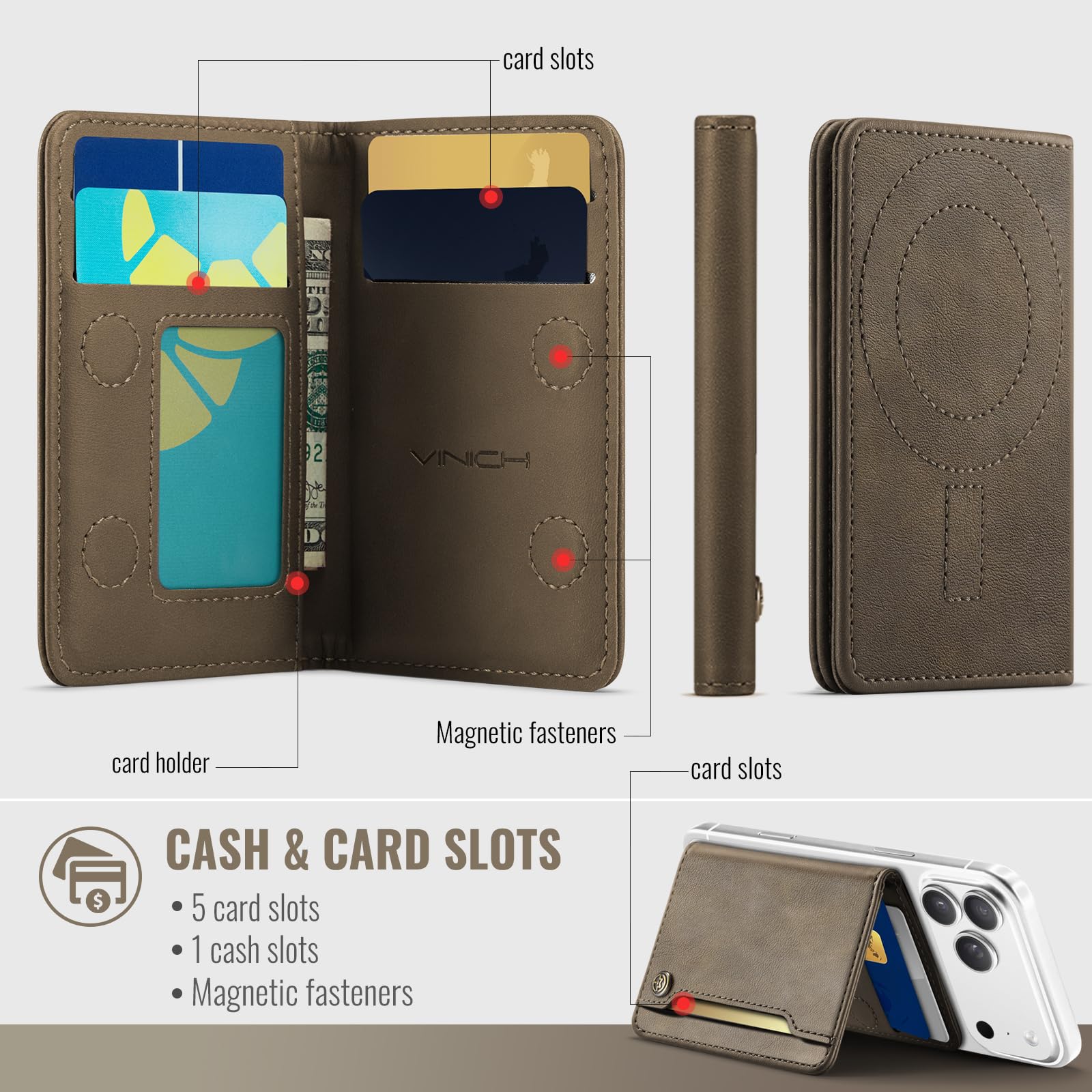Magsafe Wallet - Vintage Brown