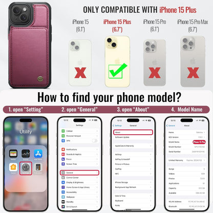 Vinich Apple iPhone 15 Plus - Wine Red