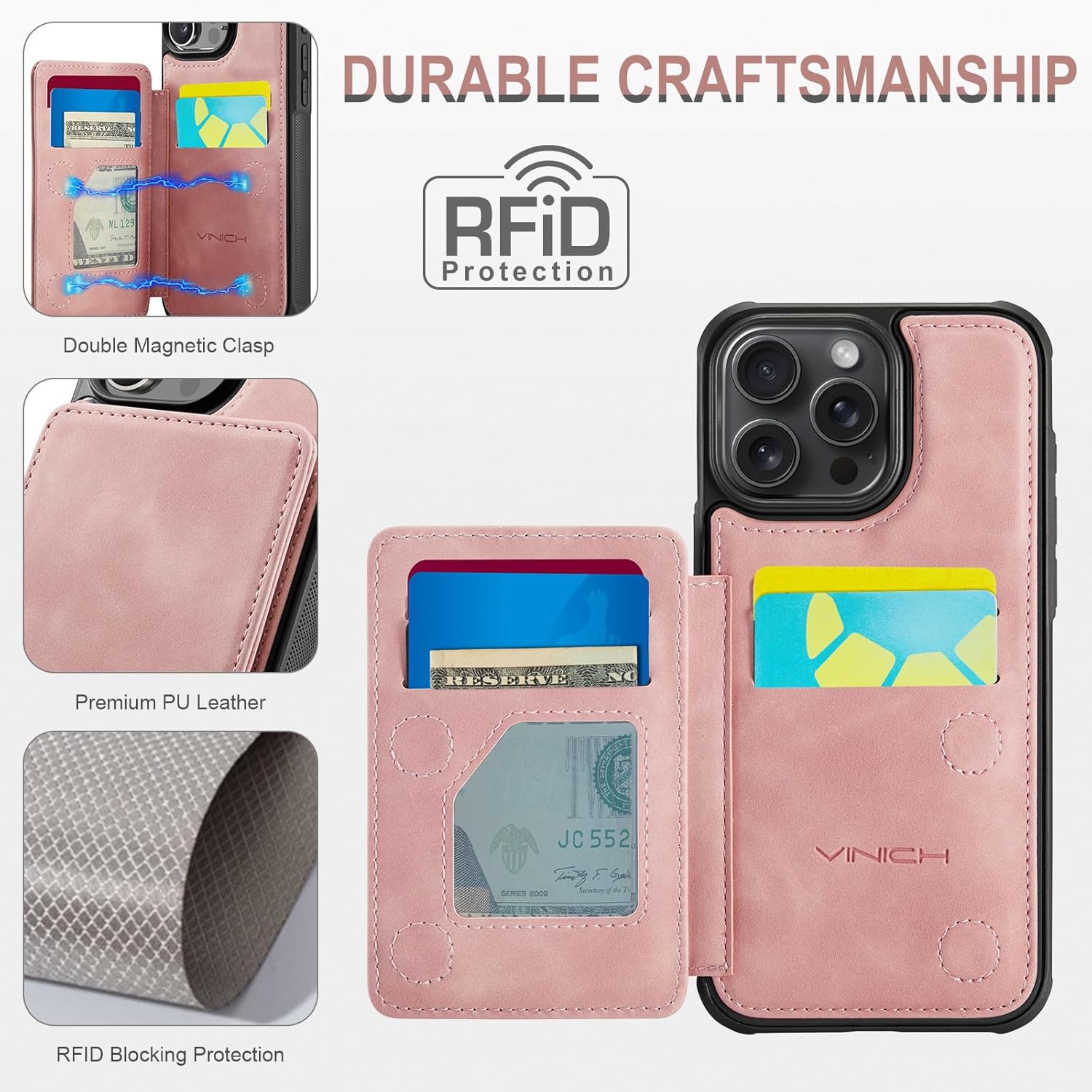 Vinich Apple iPhone 16 Pro - Rose Pink