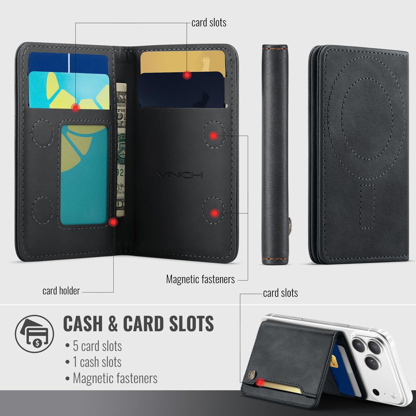 Magsafe Wallet - Vintage Black