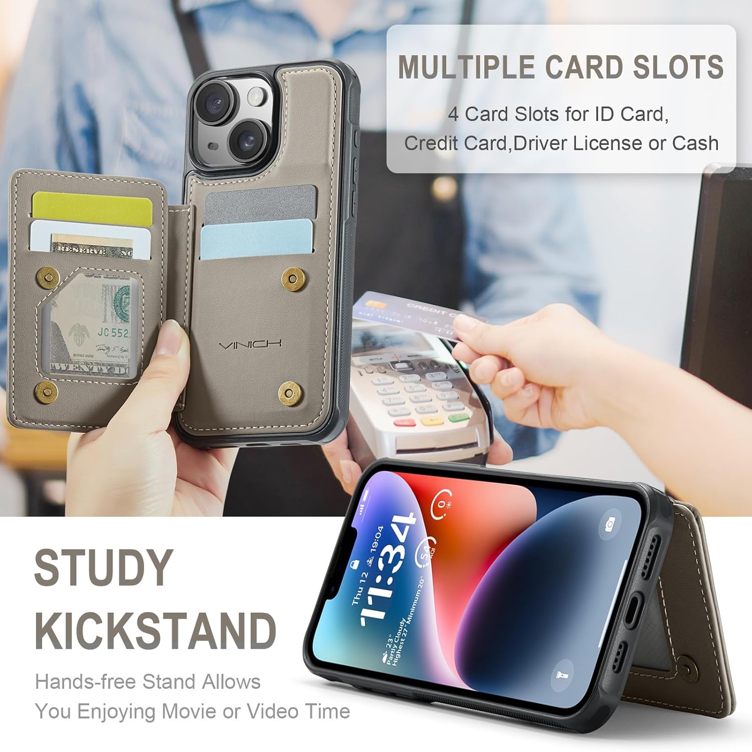Vinich Apple iPhone 14 Plus - Gray